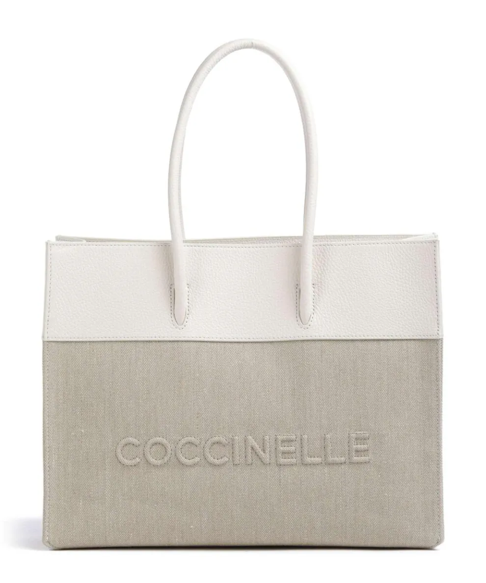 Myrtha Shopper Canvas natur/weiß