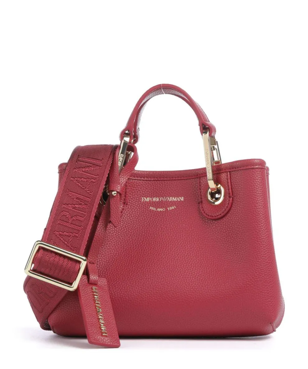 My EA Handtasche Lederimitat dunkelrot