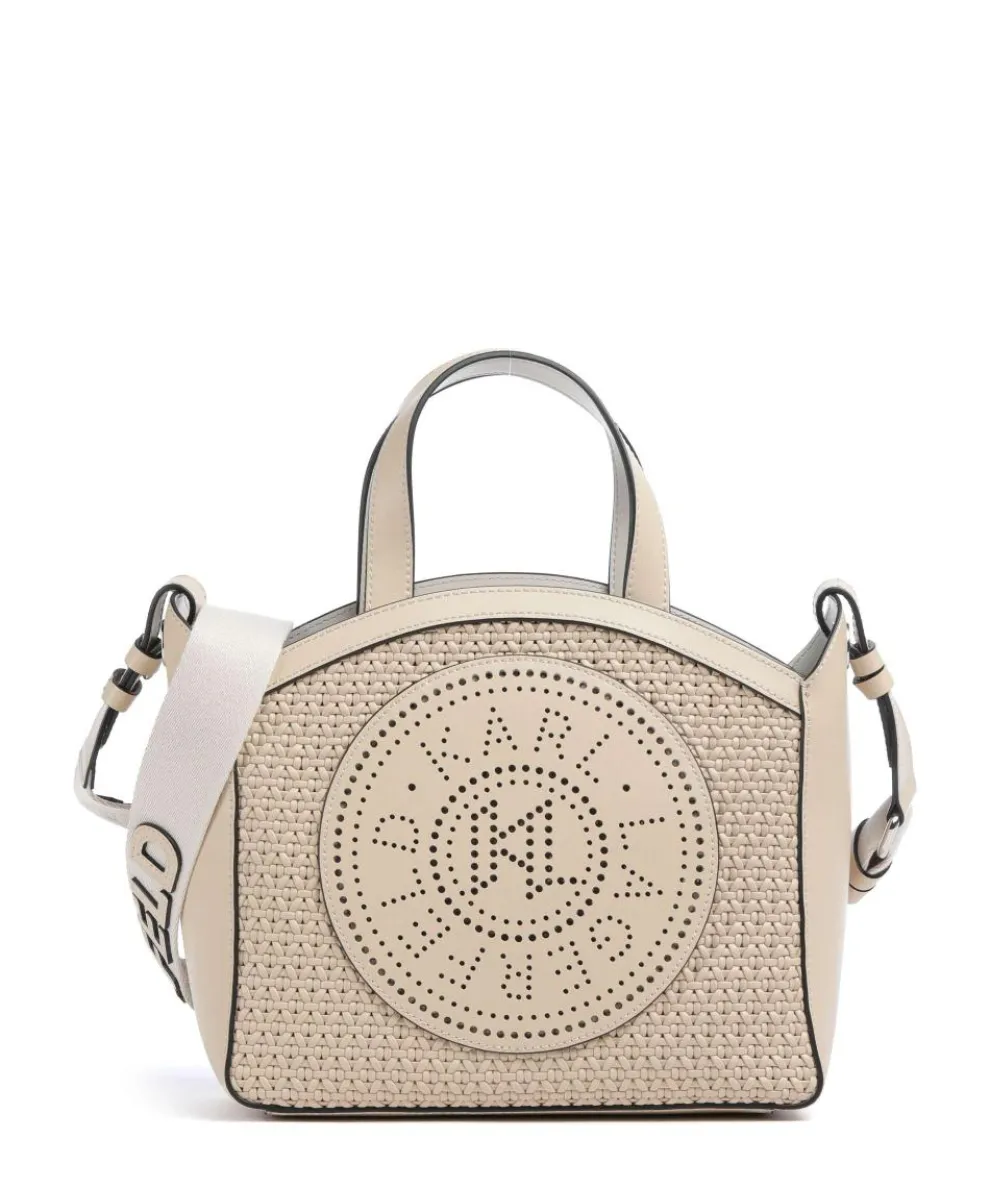 K/Circle Small Handtasche fein genarbtes Rindsleder beige