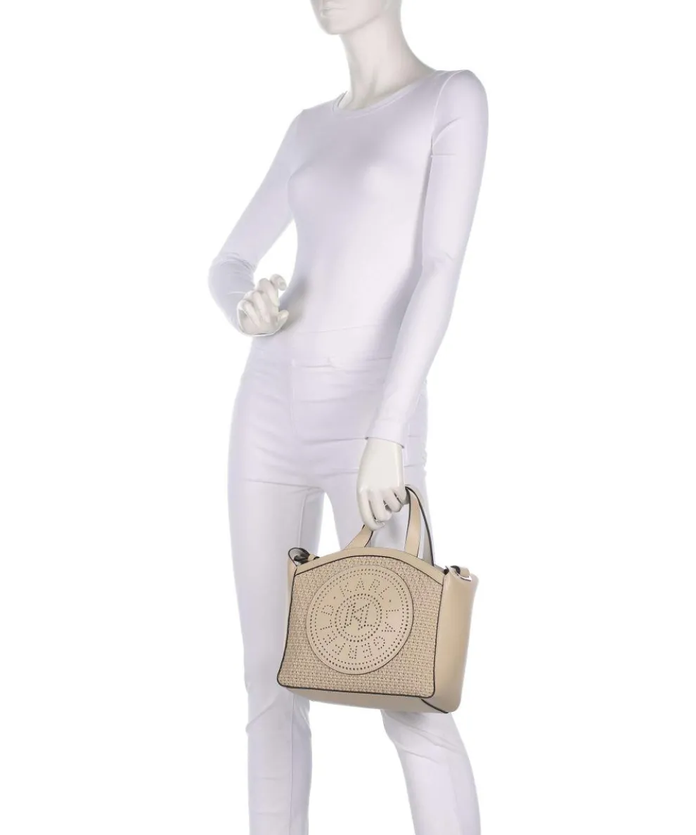 K/Circle Small Handtasche fein genarbtes Rindsleder beige