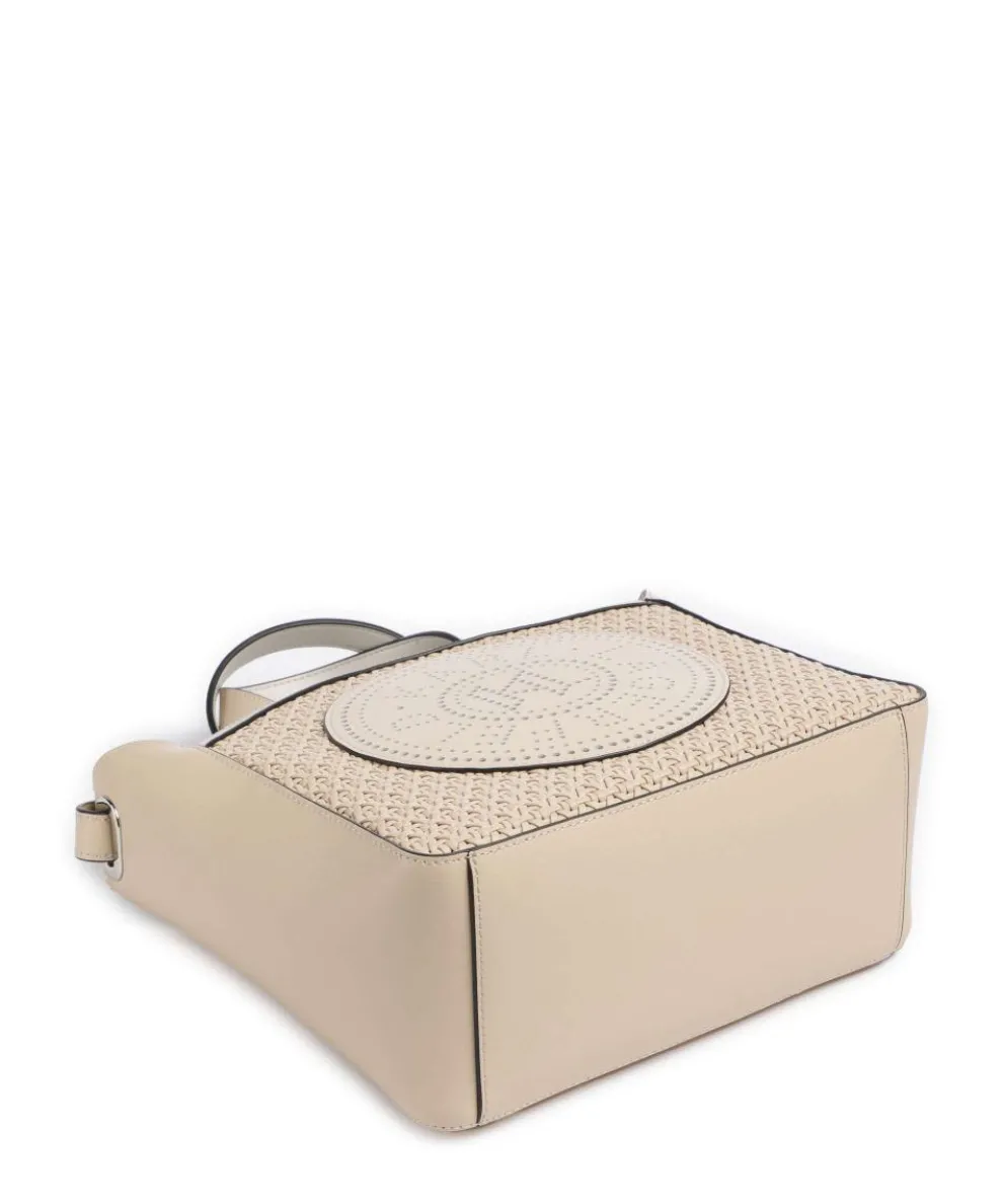K/Circle Small Handtasche fein genarbtes Rindsleder beige