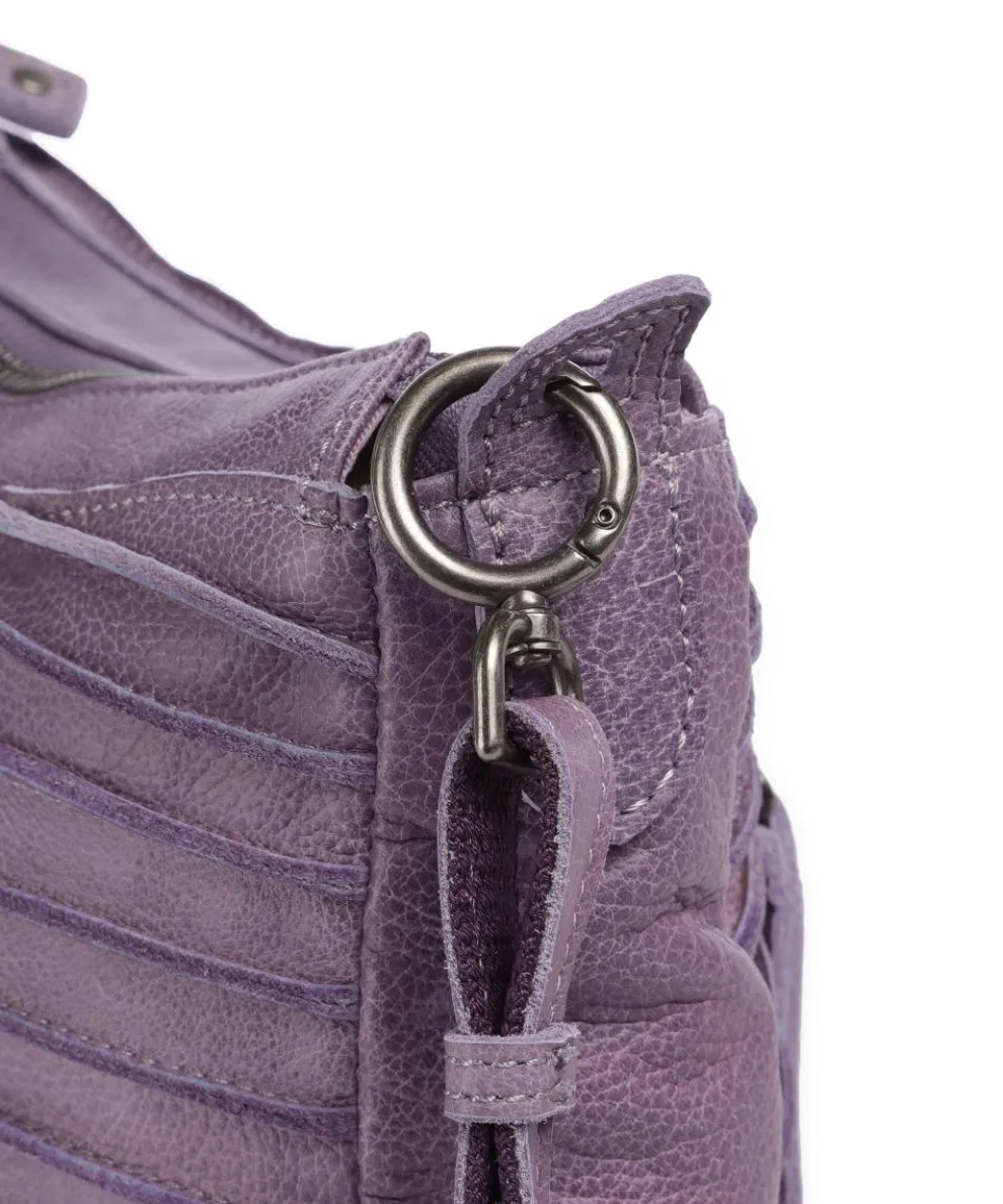 Bestseller Umhängetasche genarbtes Leder lavendel