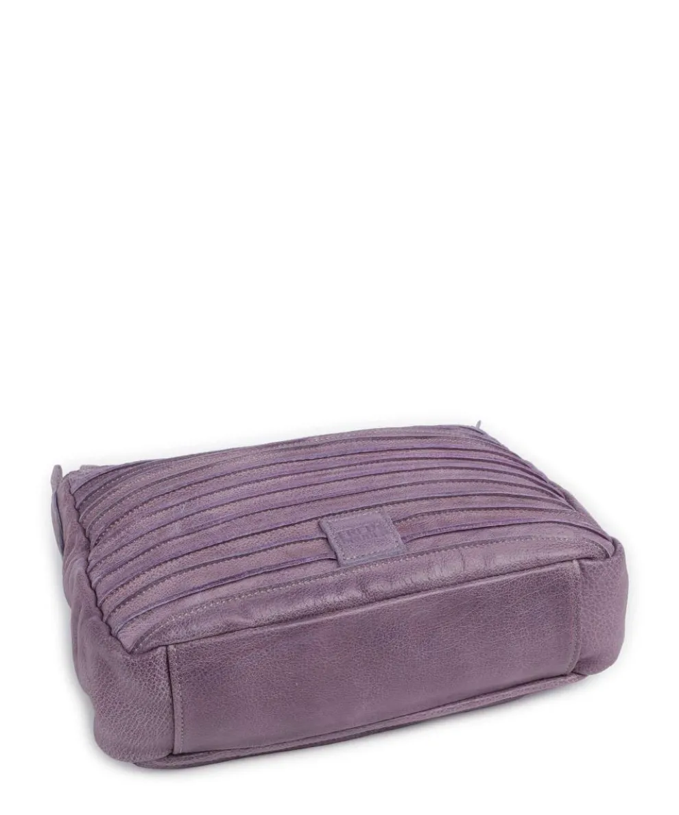 Bestseller Umhängetasche genarbtes Leder lavendel