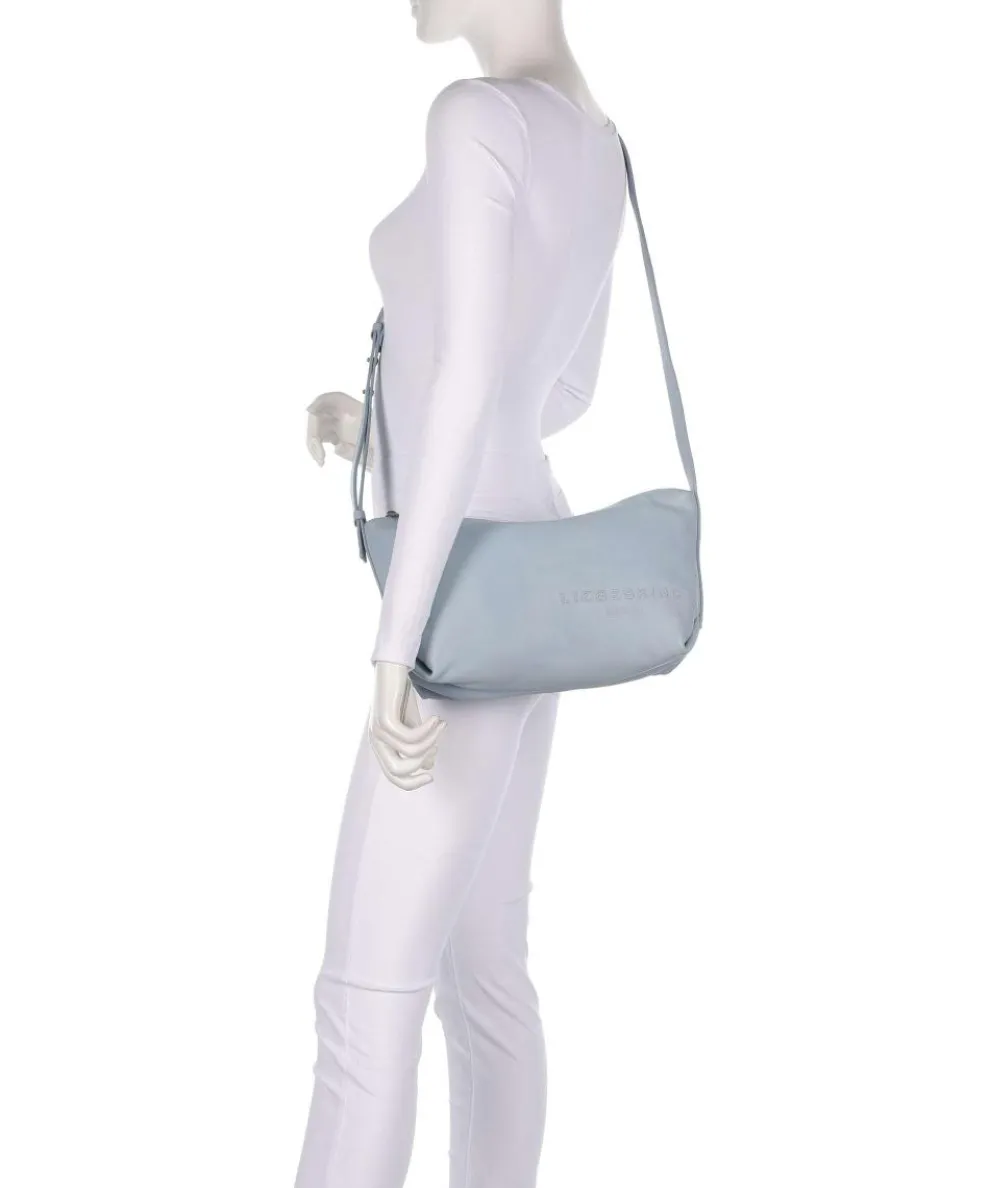 Elvira Sheep Natural M Umhängetasche Schafsleder hellblau