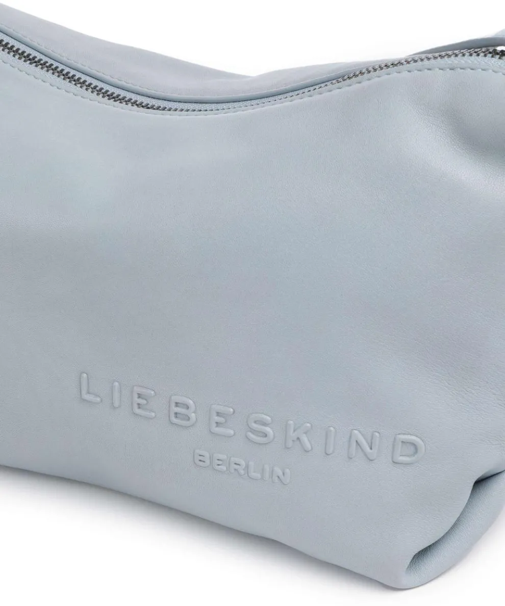 Elvira Sheep Natural M Umhängetasche Schafsleder hellblau