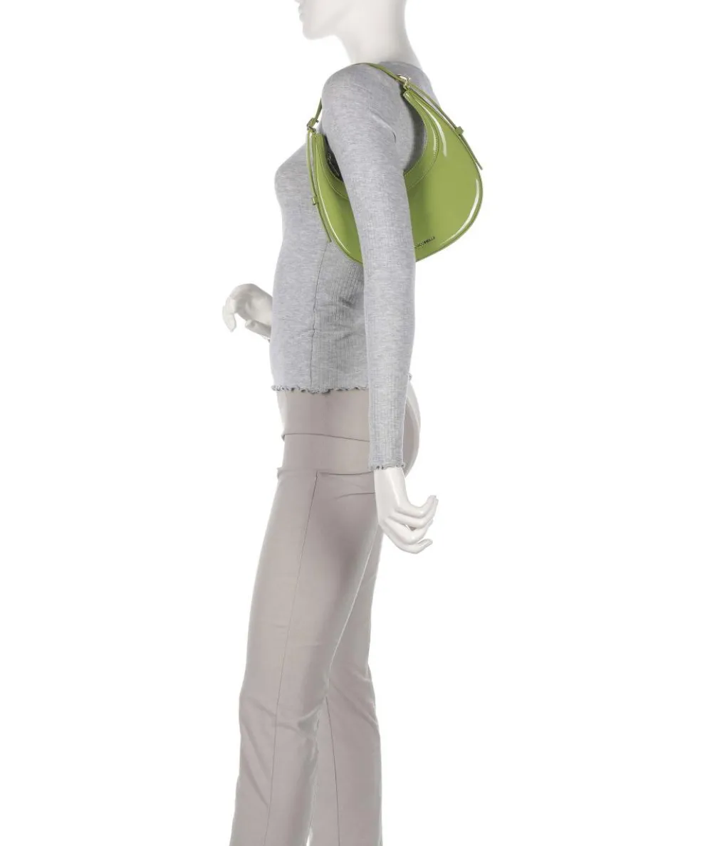 Whisper Patent Schultertasche Leder grün