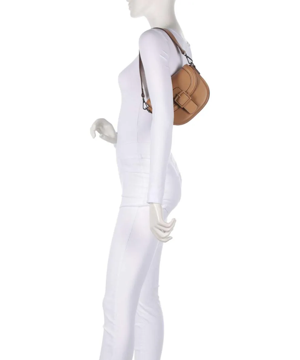 Zita Schultertasche Lederimitat cognac