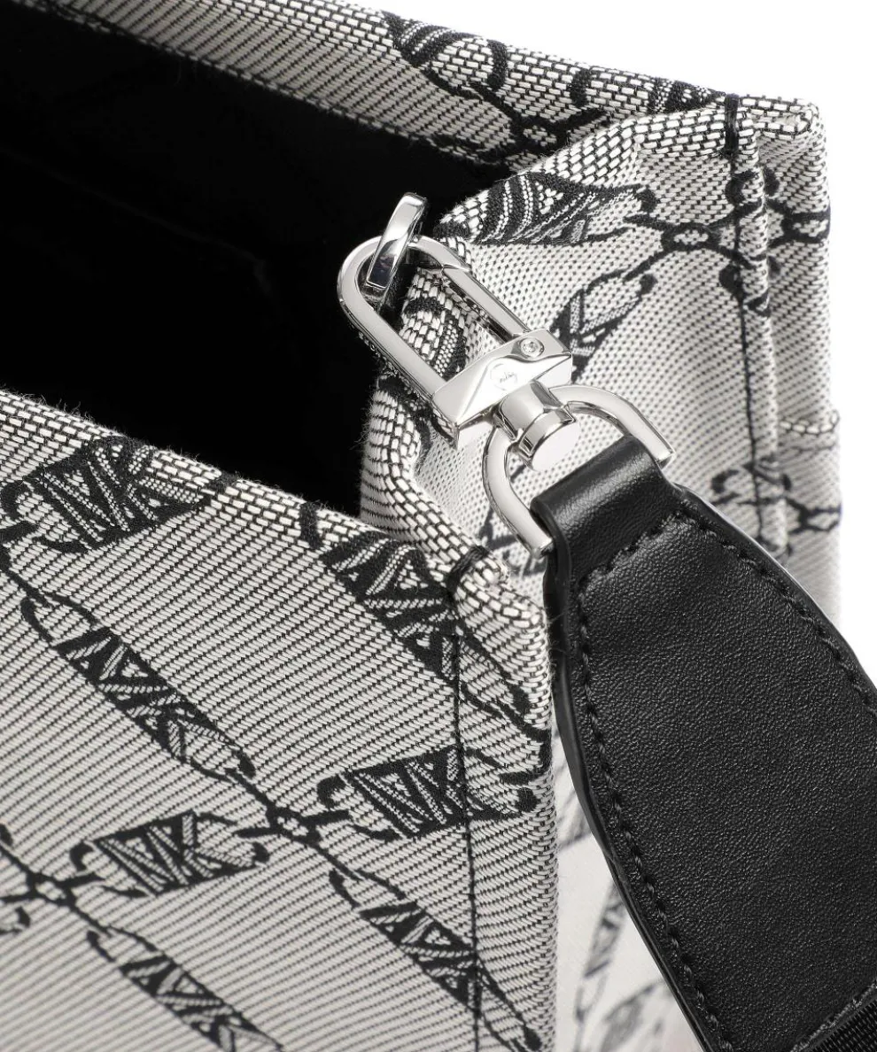 Gigi Handtasche Canvas grau/schwarz