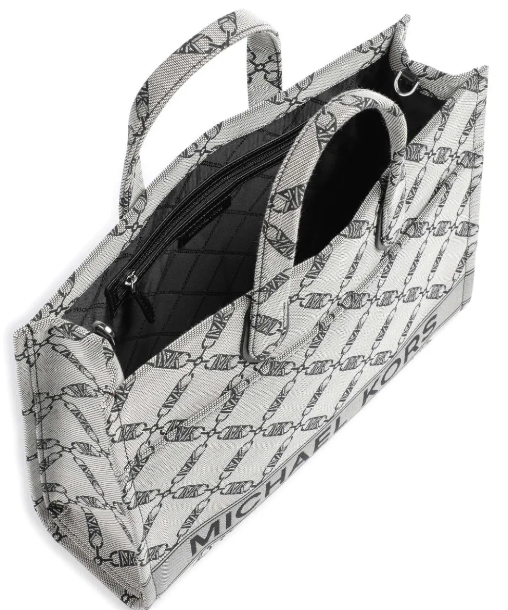 Gigi Handtasche Canvas grau/schwarz