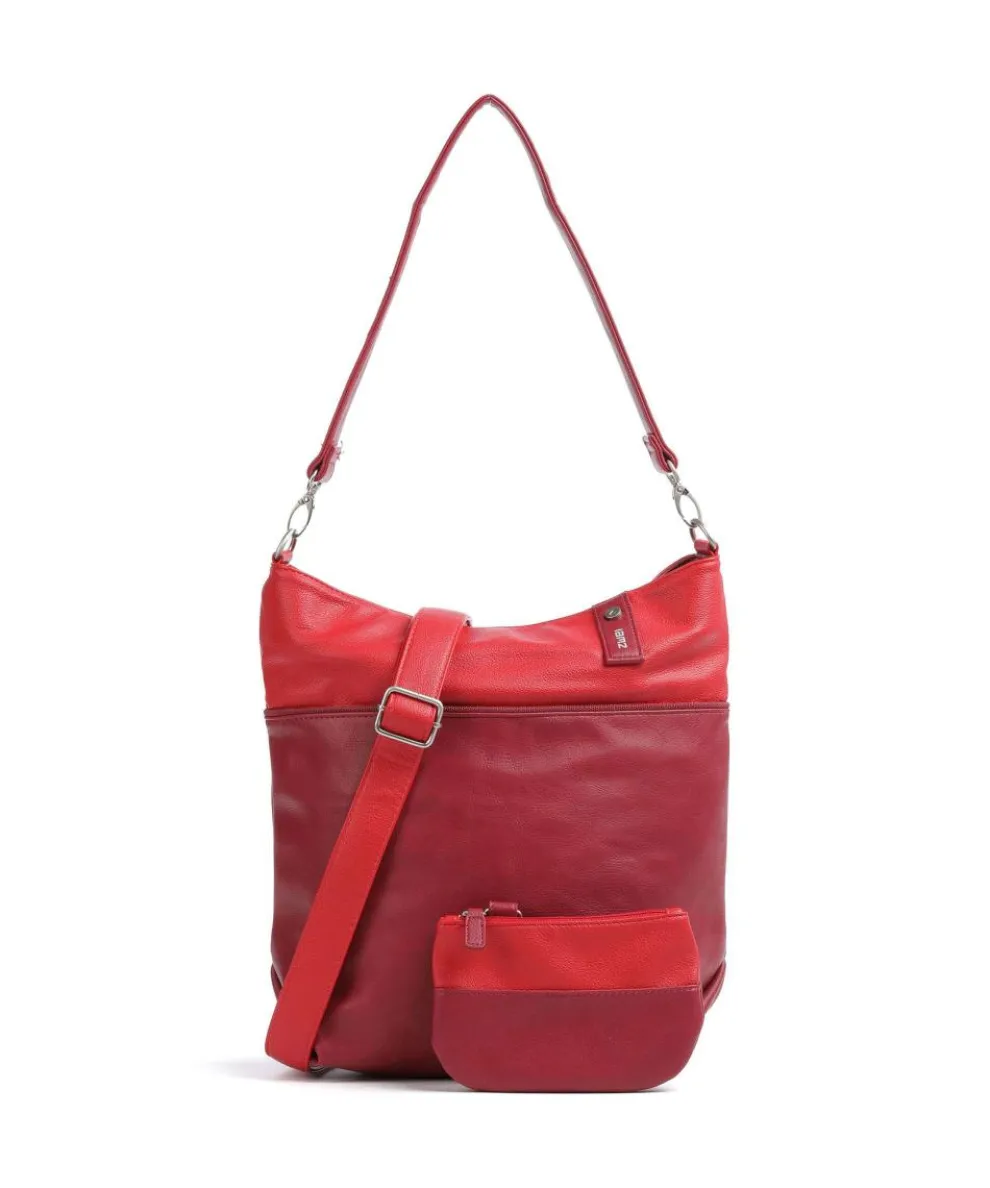 Jana J12 Beuteltasche Lederimitat rot