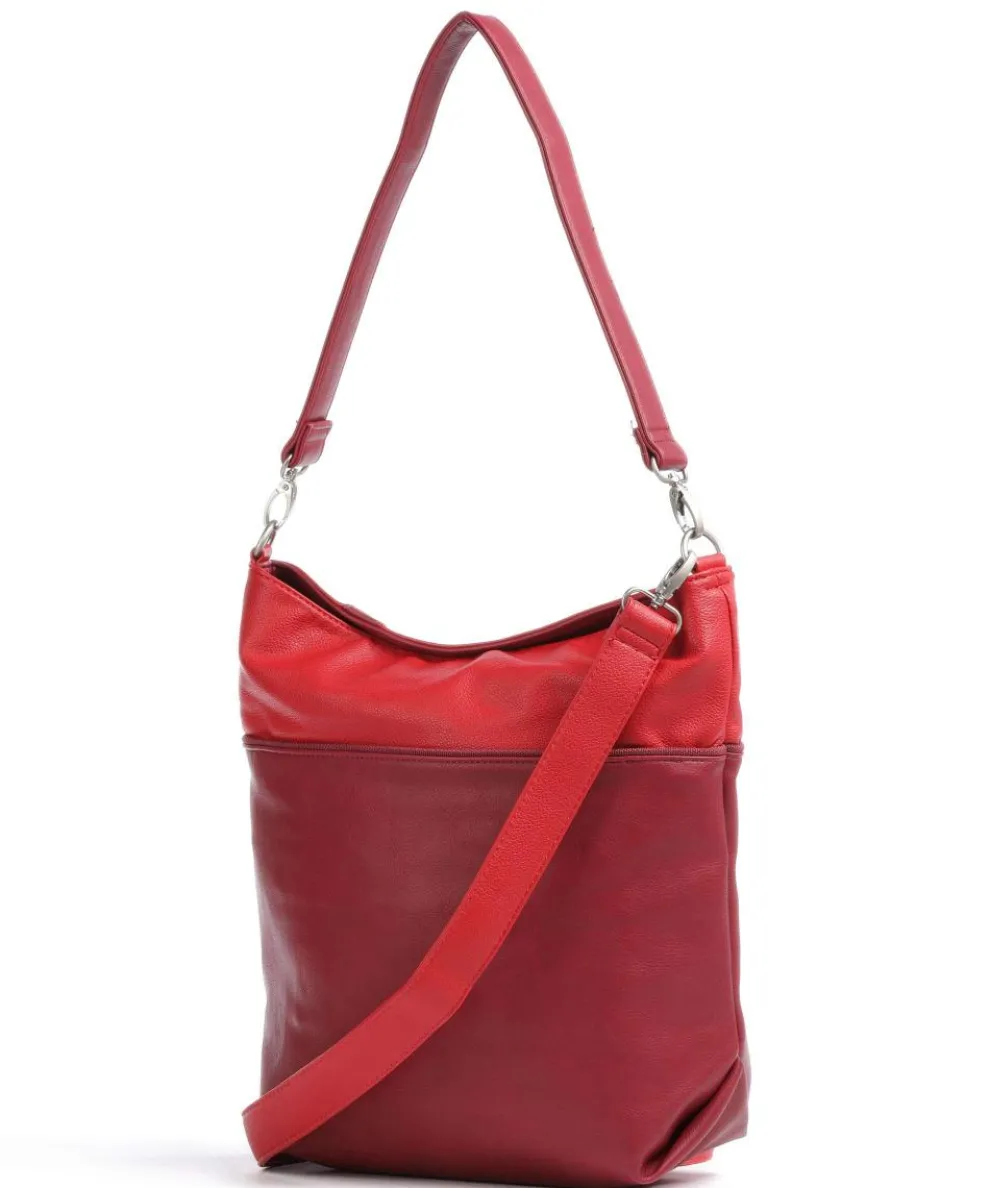 Jana J12 Beuteltasche Lederimitat rot