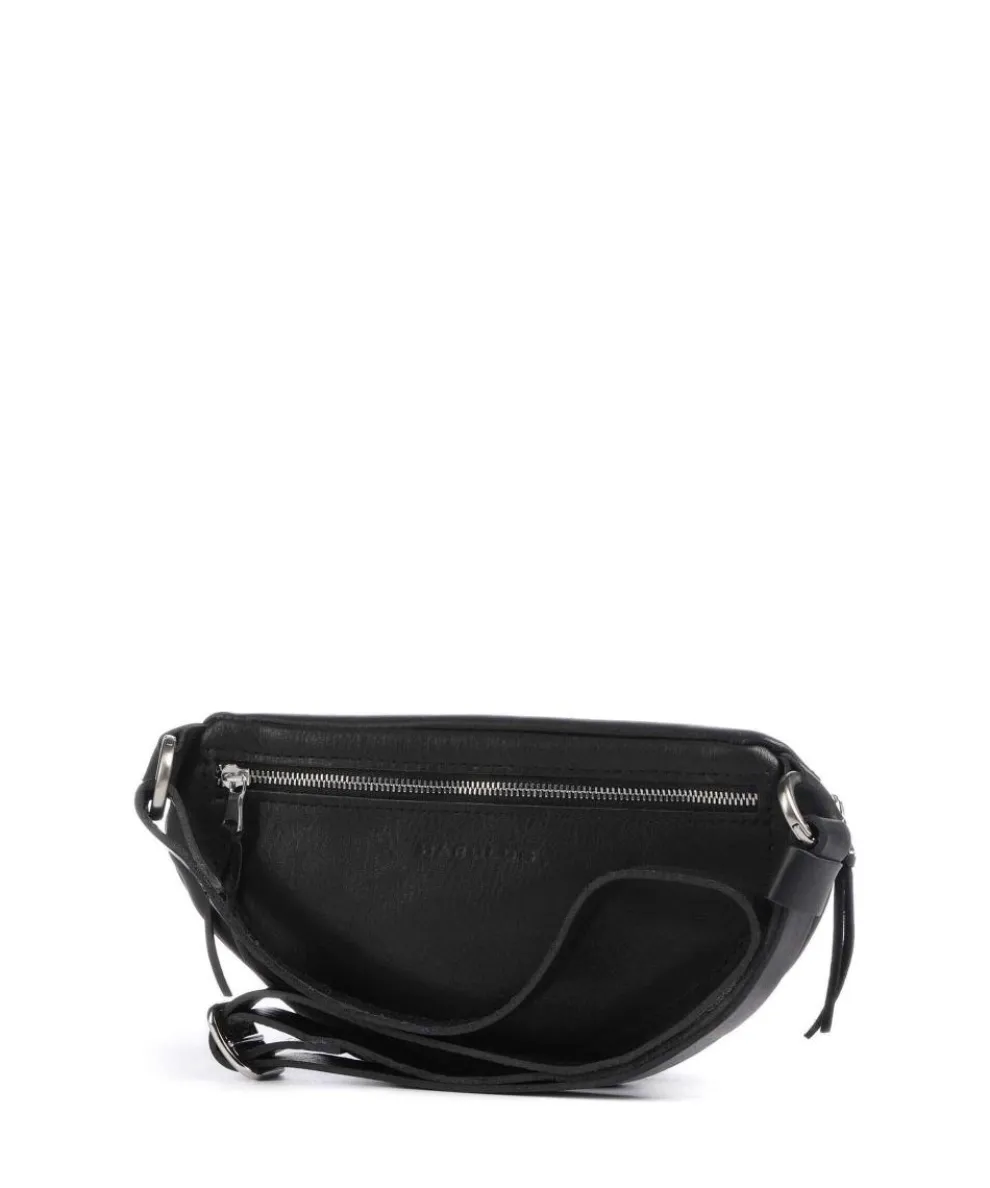 Nabuku Gürteltasche fein genarbtes Rindsleder schwarz