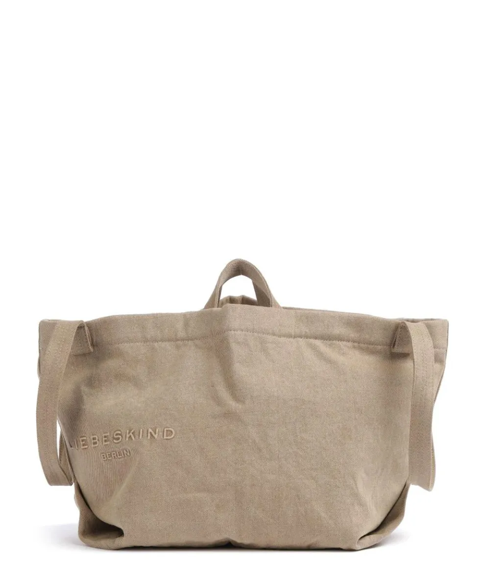 Elvira Denim M Shopper Canvas beige