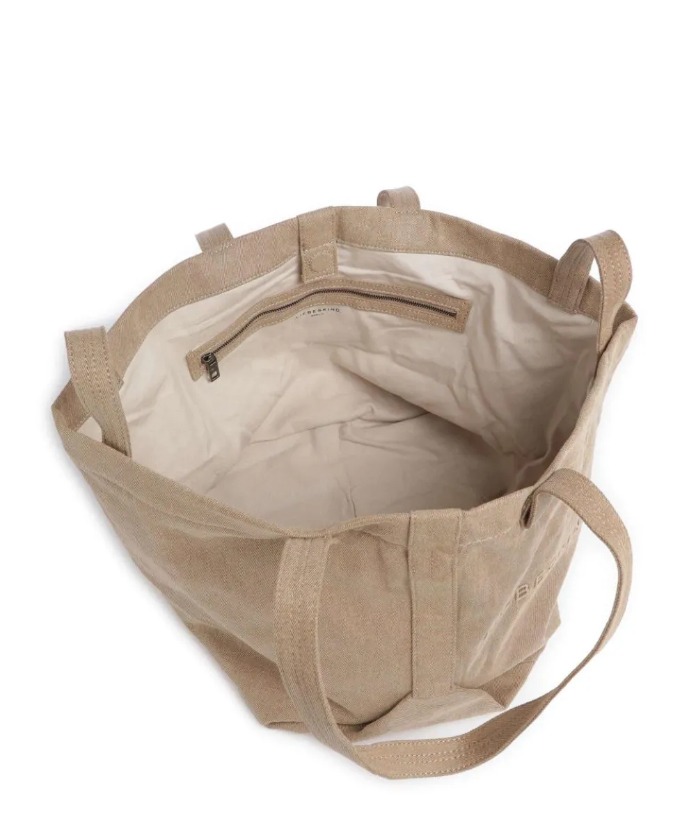 Elvira Denim M Shopper Canvas beige