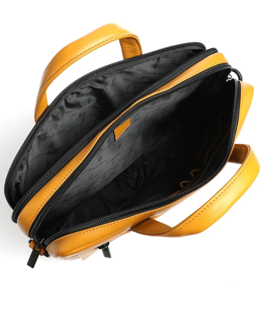 Nappa X Charlie RFID Aktentasche 15″ Leder gelb