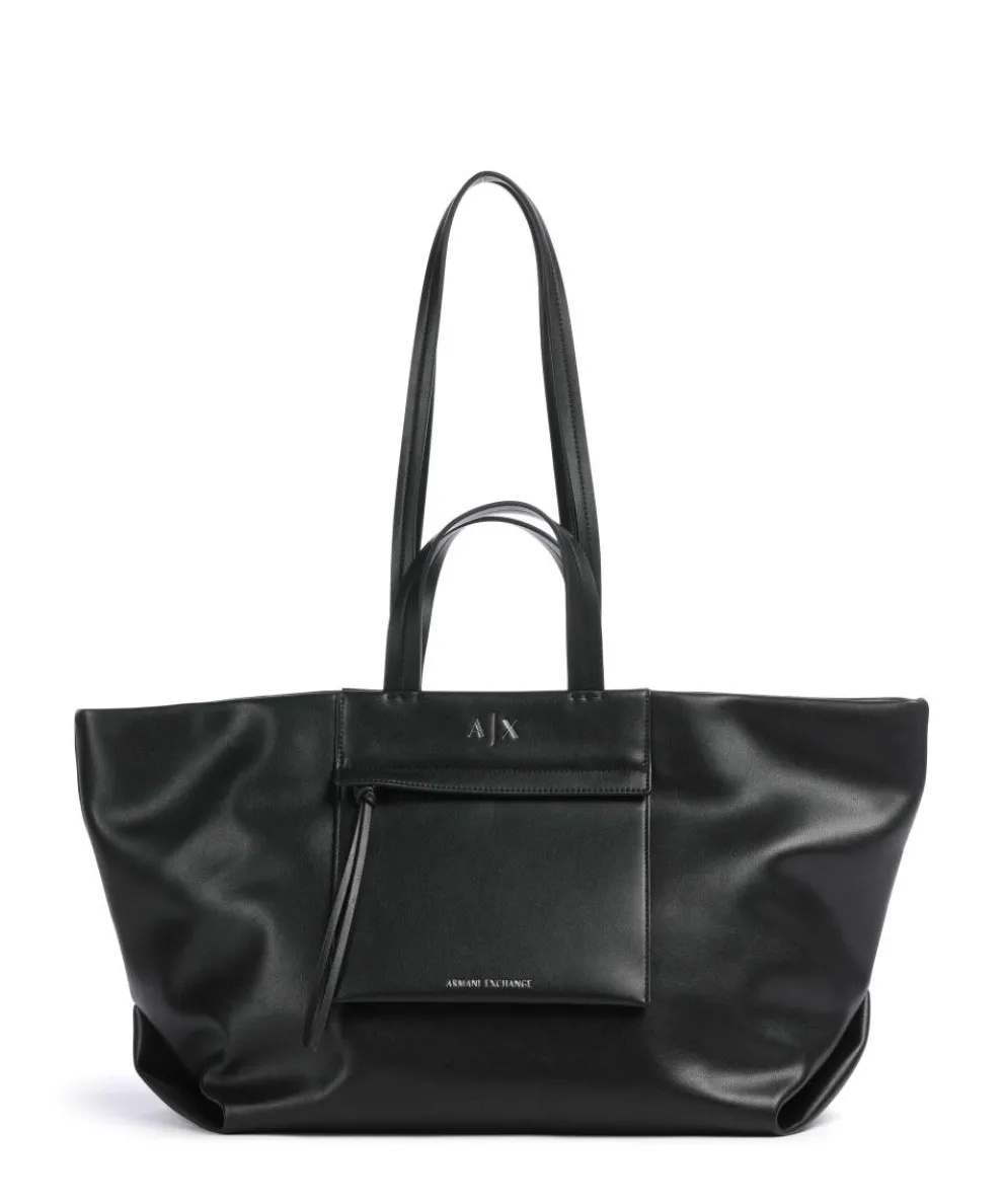 Natalie L Shopper Lederimitat schwarz