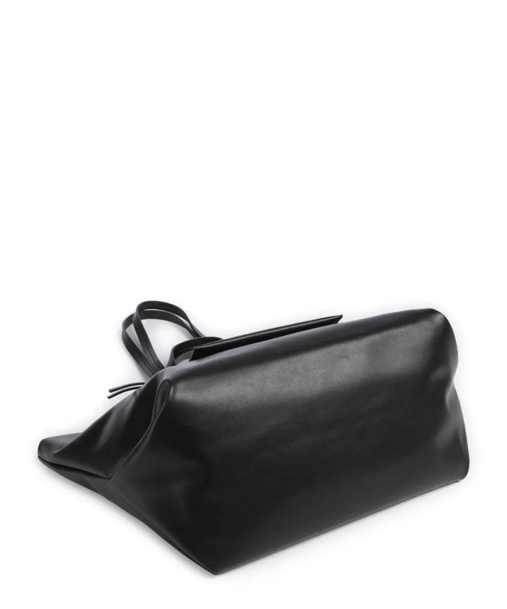 Natalie L Shopper Lederimitat schwarz