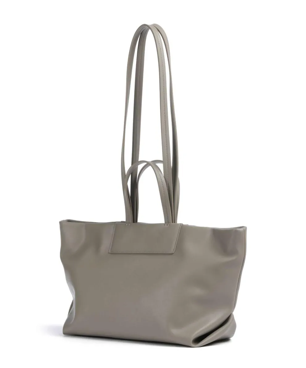 Natalie M Shopper Lederimitat taupe