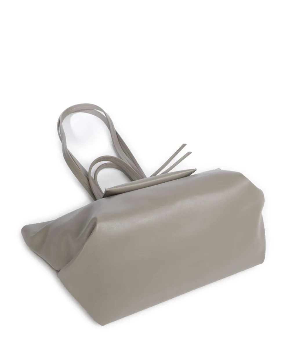 Natalie M Shopper Lederimitat taupe