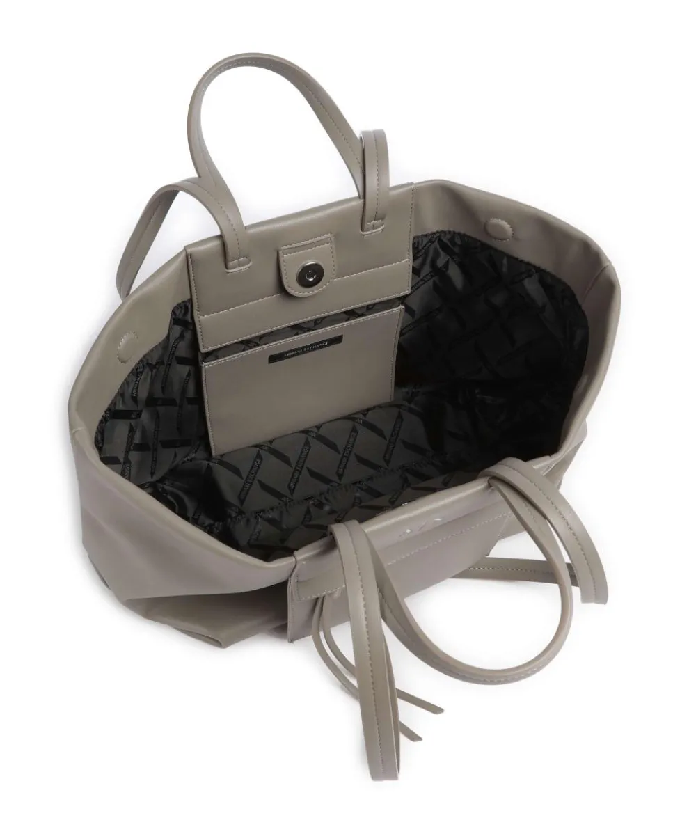 Natalie M Shopper Lederimitat taupe