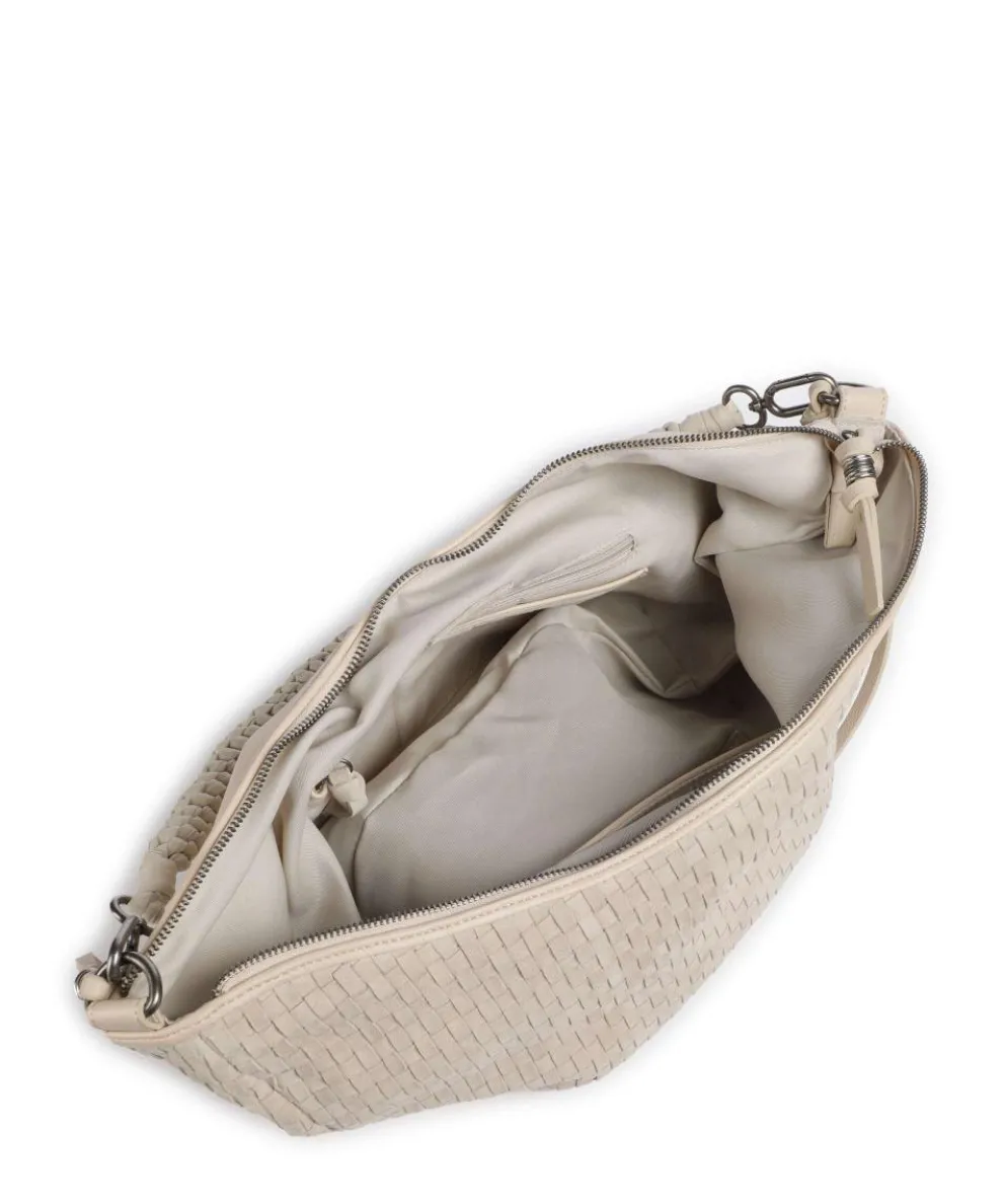 Natural Flow Beuteltasche aufgerautes Leder beige