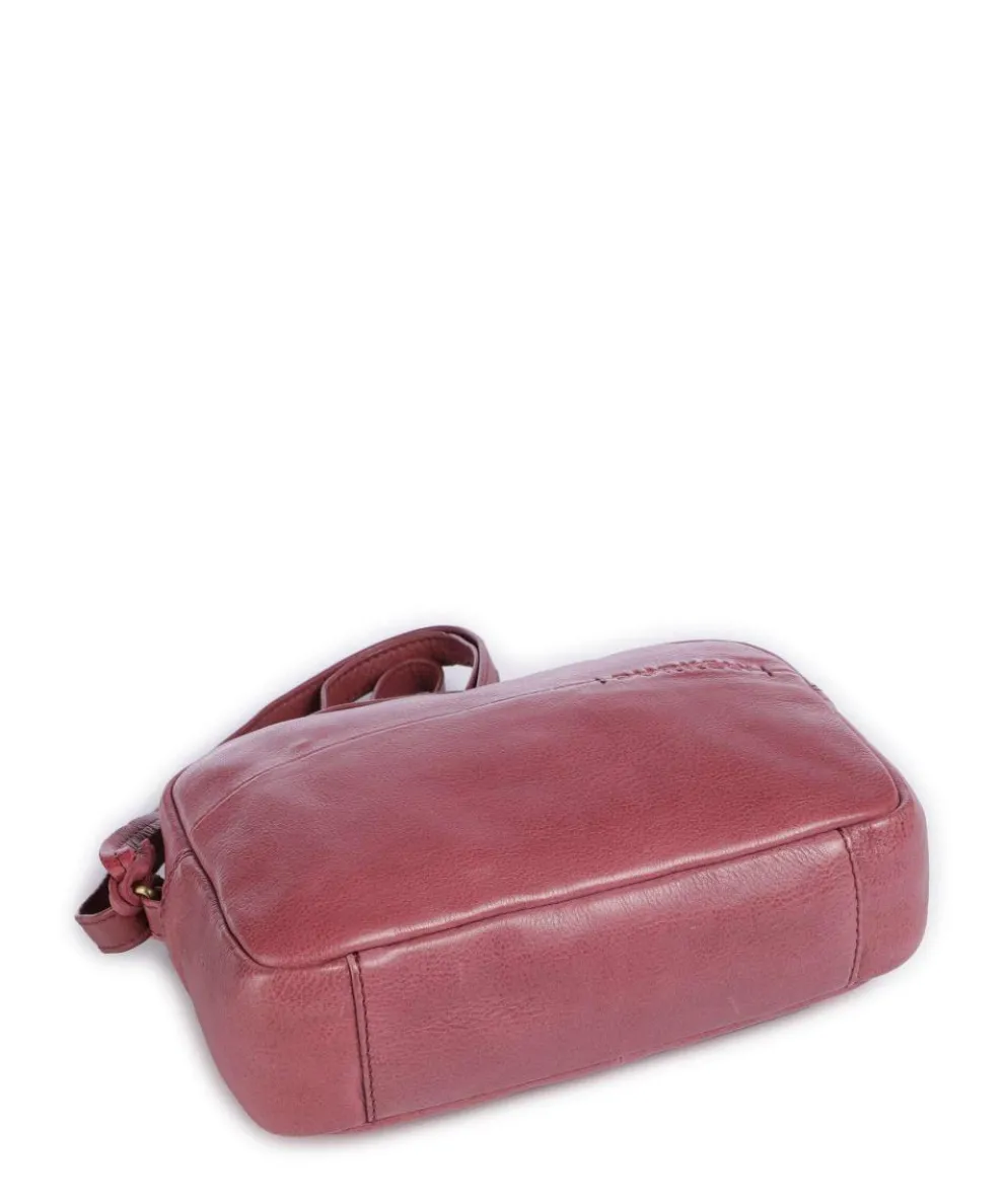 Natural Norah Umhängetasche genarbtes Rindsleder pink