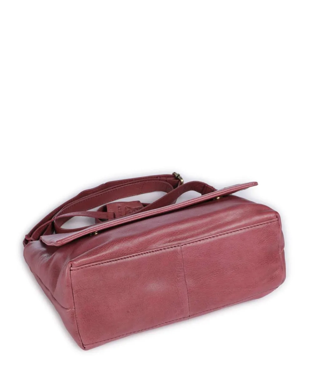 Natural Norah Umhängetasche genarbtes Rindsleder pink