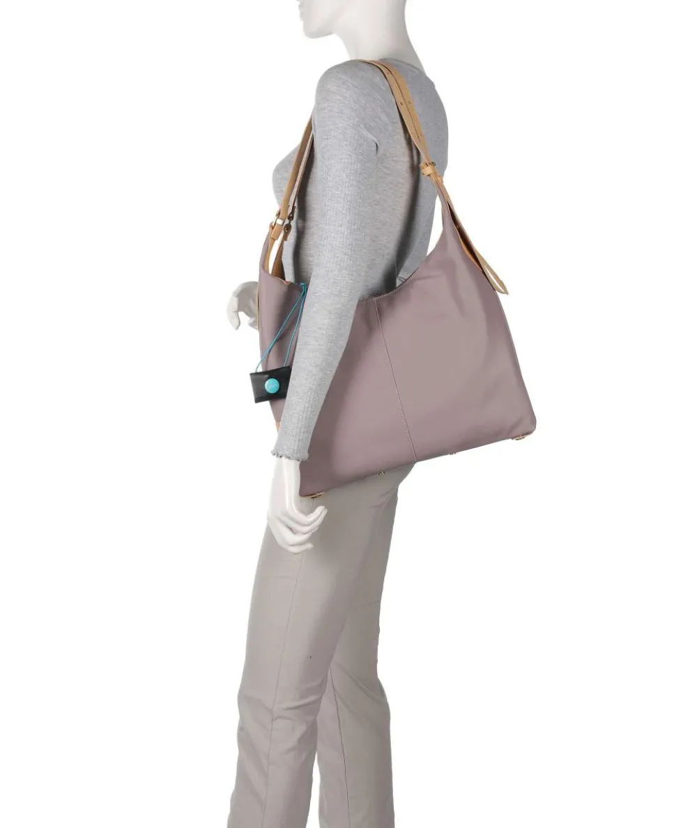 Naxos Clara Beuteltasche fein genarbtes Rindsleder lavendel