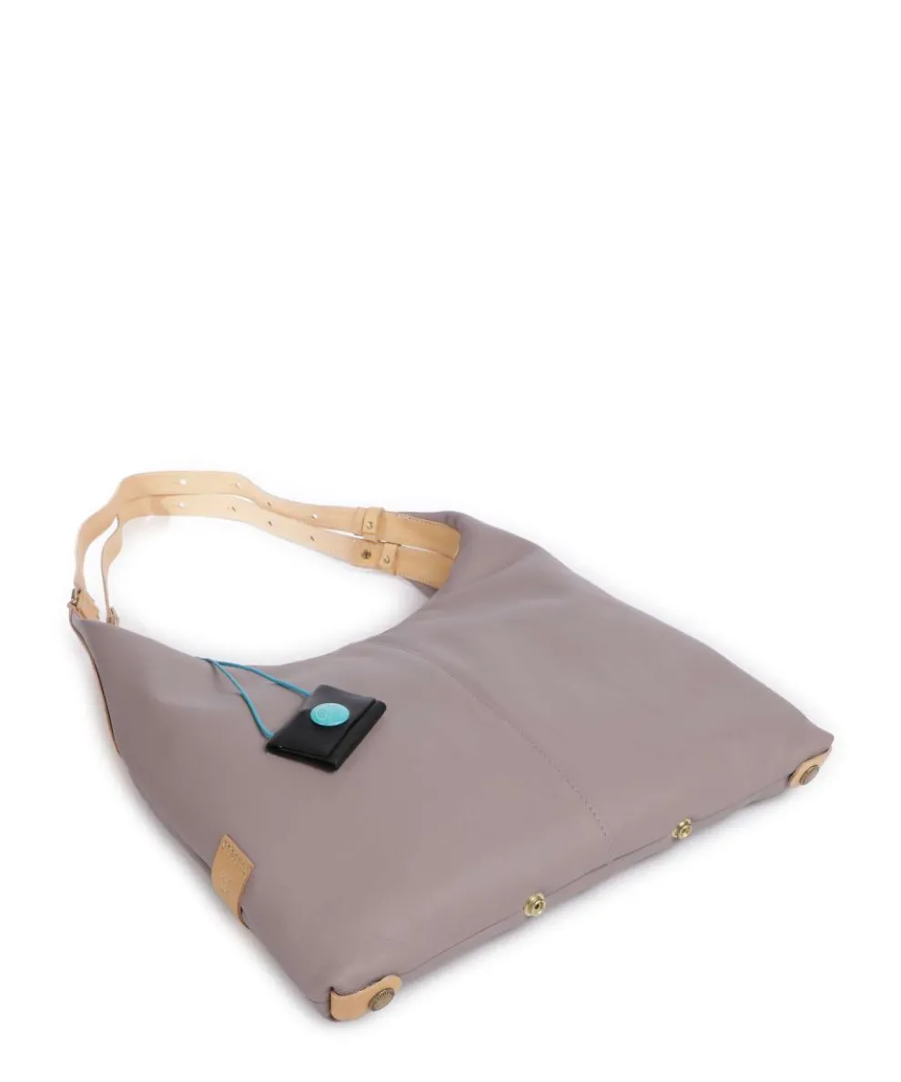 Naxos Clara Beuteltasche fein genarbtes Rindsleder lavendel