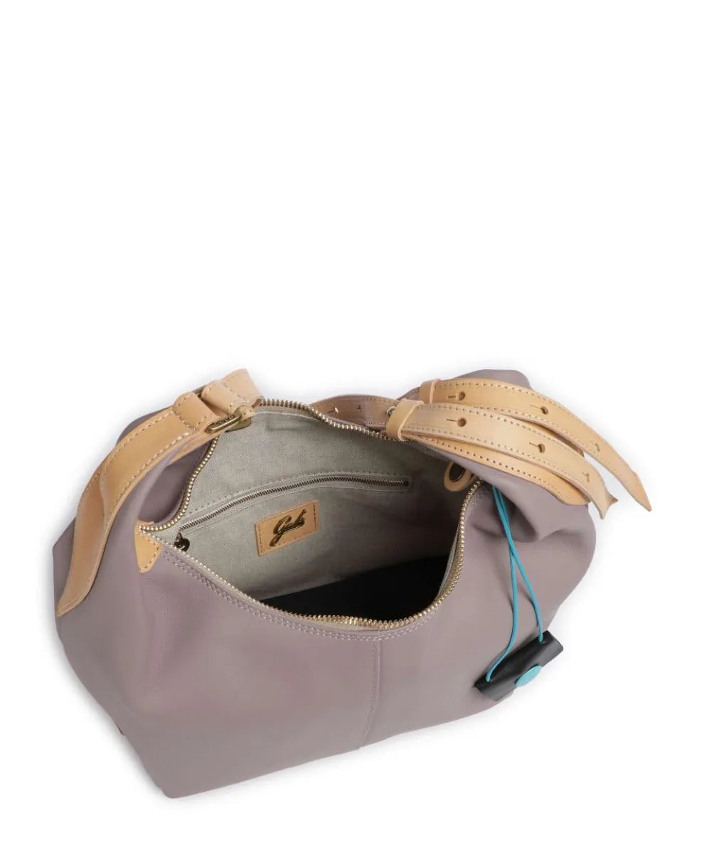 Naxos Clara Beuteltasche fein genarbtes Rindsleder lavendel