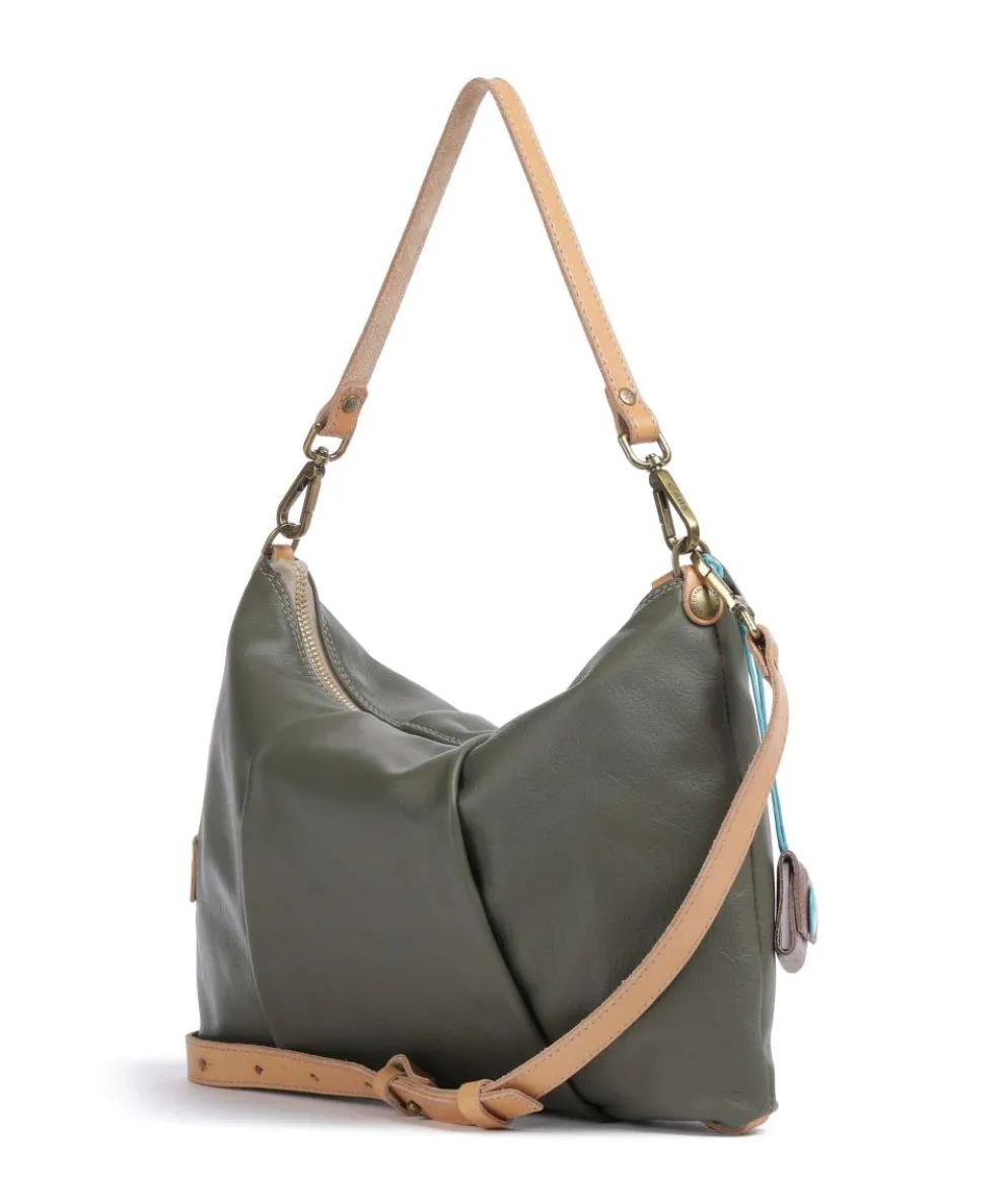 Naxos Mireya Beuteltasche Kalbsleder olivgrün
