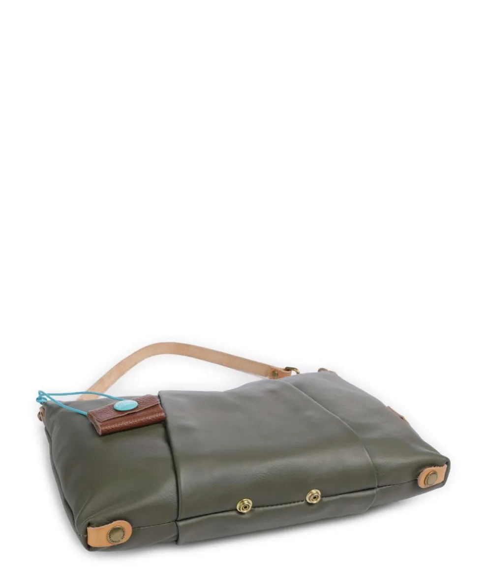 Naxos Mireya Beuteltasche Kalbsleder olivgrün