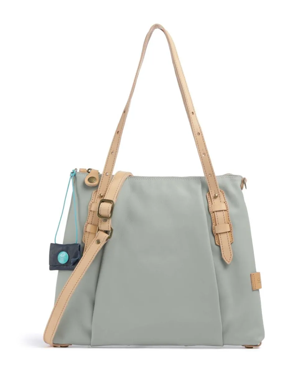 Naxos Yoana Shopper fein genarbtes Rindsleder grünblau