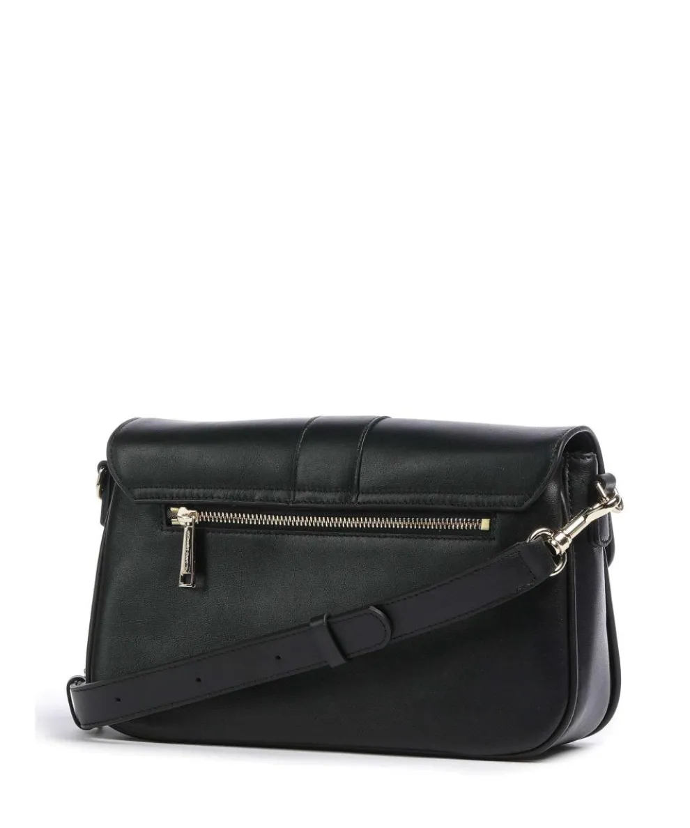 Donna Fia Umhängetasche fein genarbtes Rindsleder schwarz