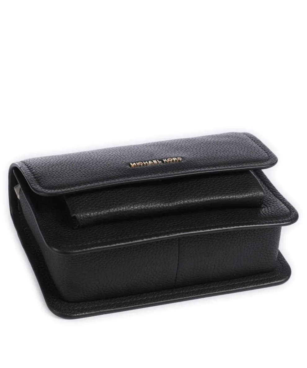 Claire Small Schultertasche genarbtes Rindsleder schwarz