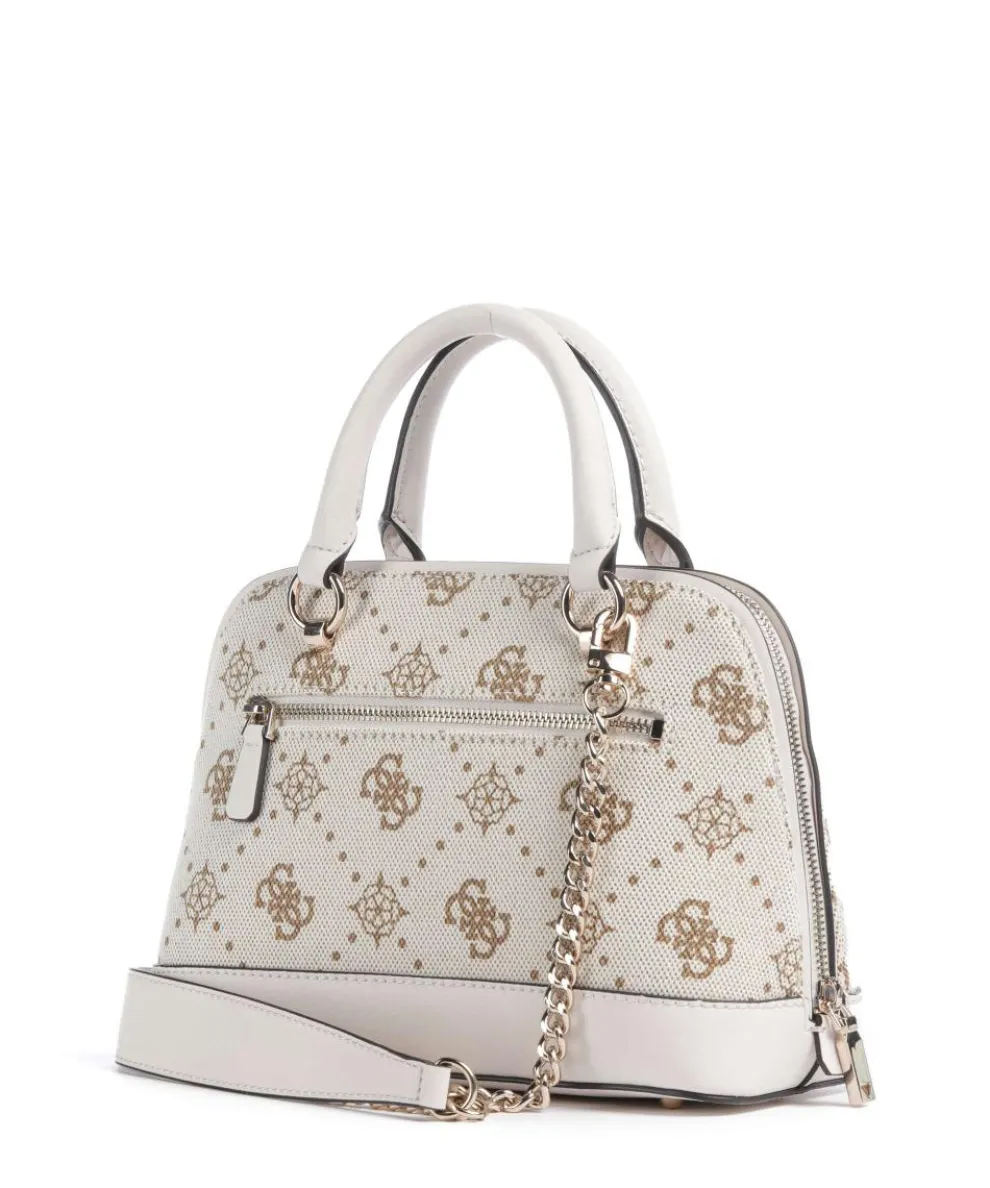 Neda 4G Peony Logo Handtasche Canvas creme