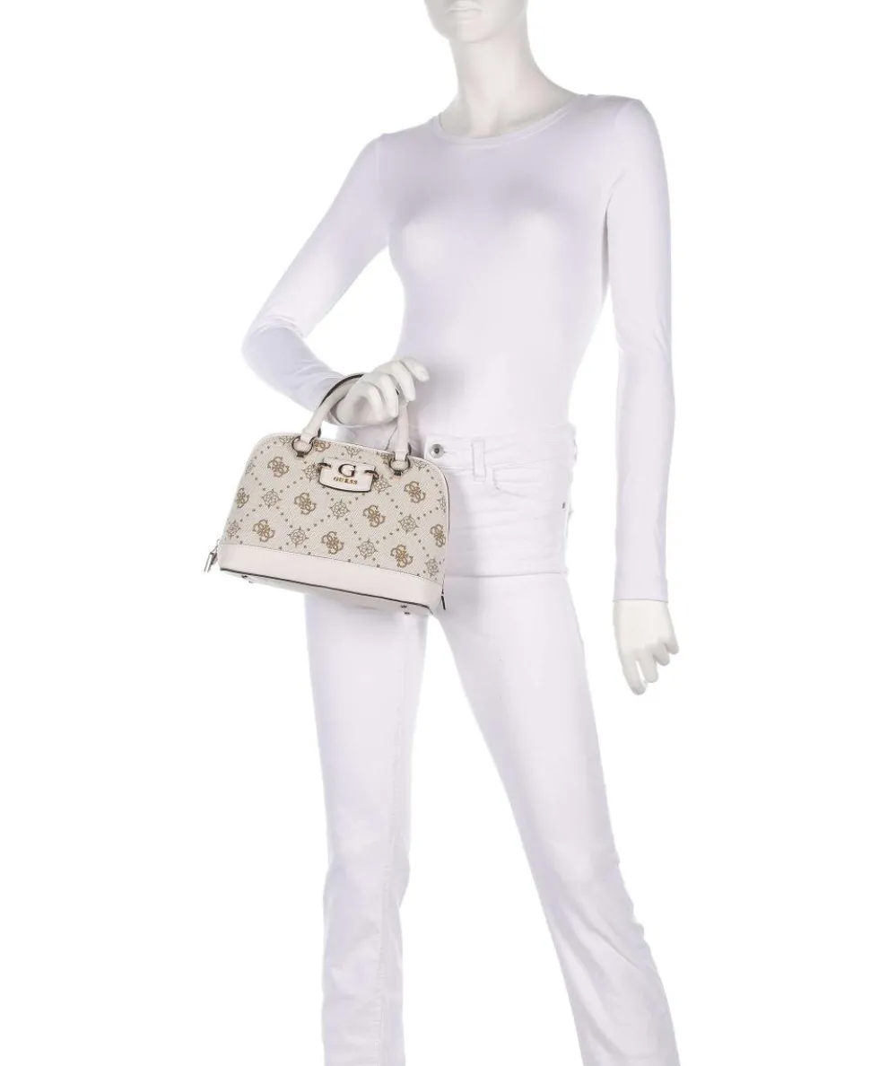 Neda 4G Peony Logo Handtasche Canvas creme