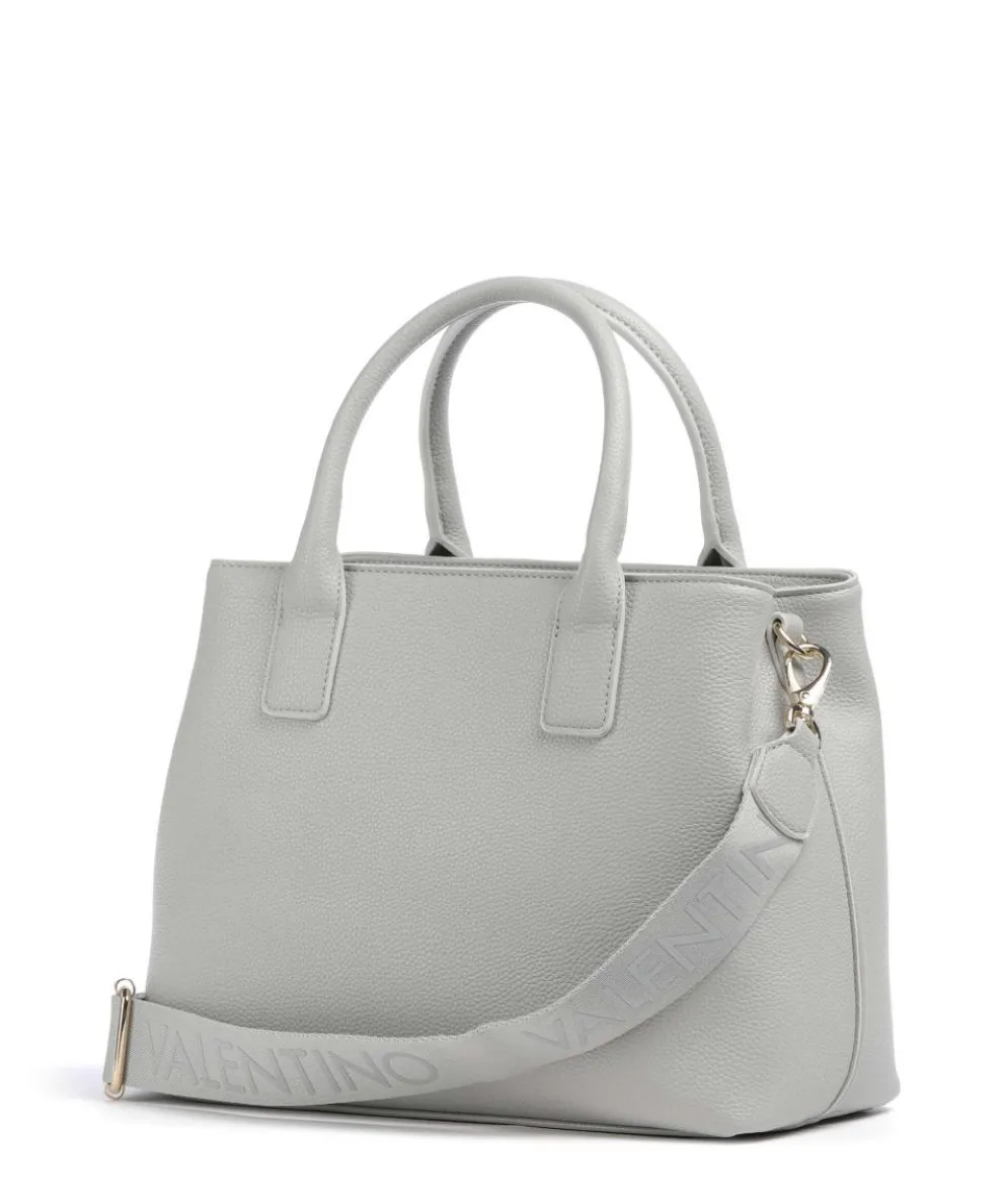 Never Handtasche Lederimitat hellgrau