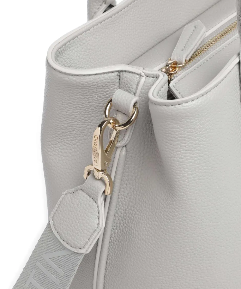 Never Handtasche Lederimitat hellgrau