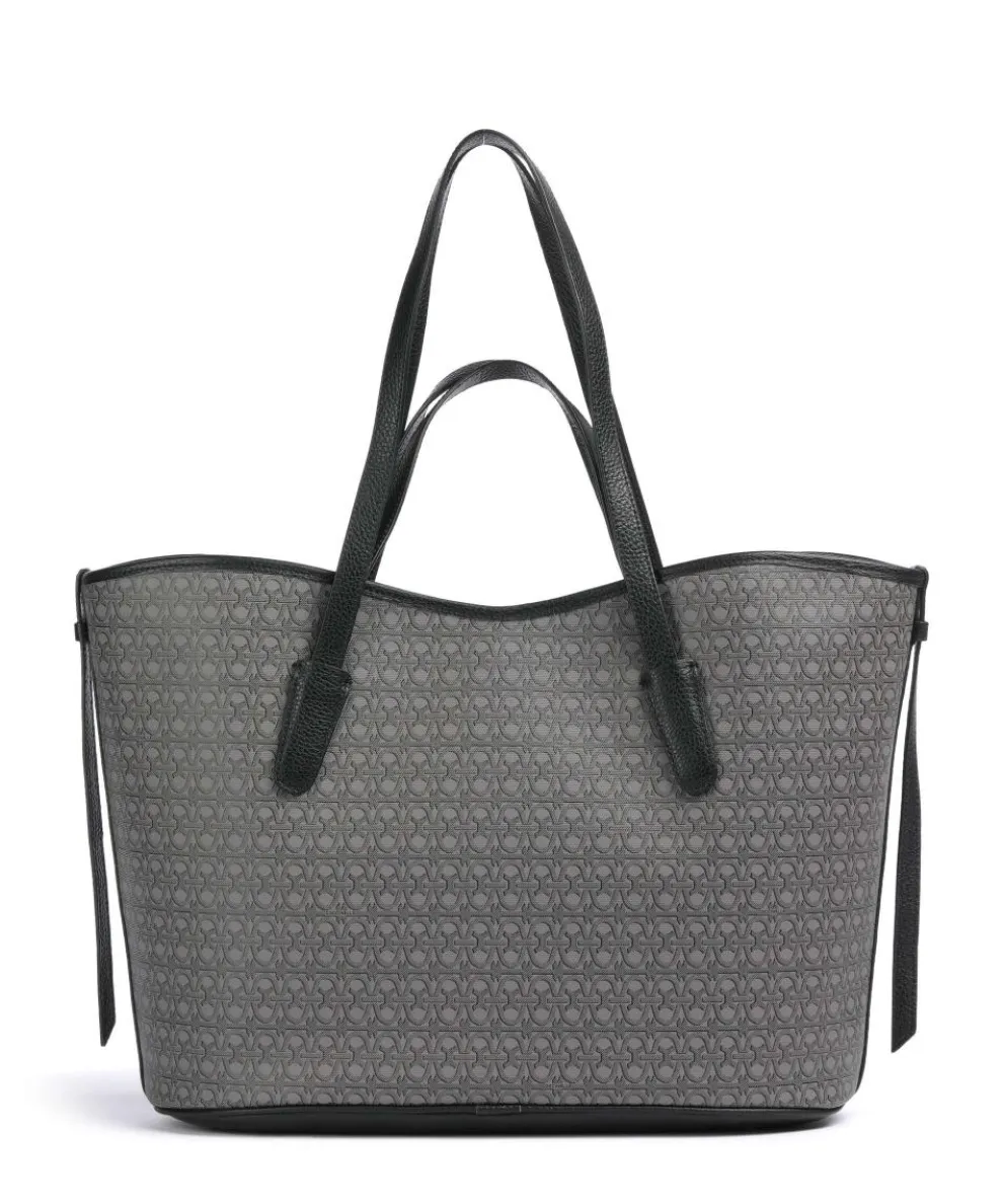 Never Without Bag Monogram Shopper Canvas grau/schwarz