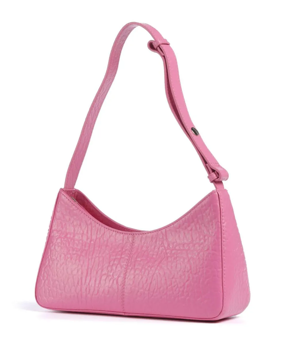 New Zealand Apollo 2 Eyelet Schultertasche geprägtes Leder pink