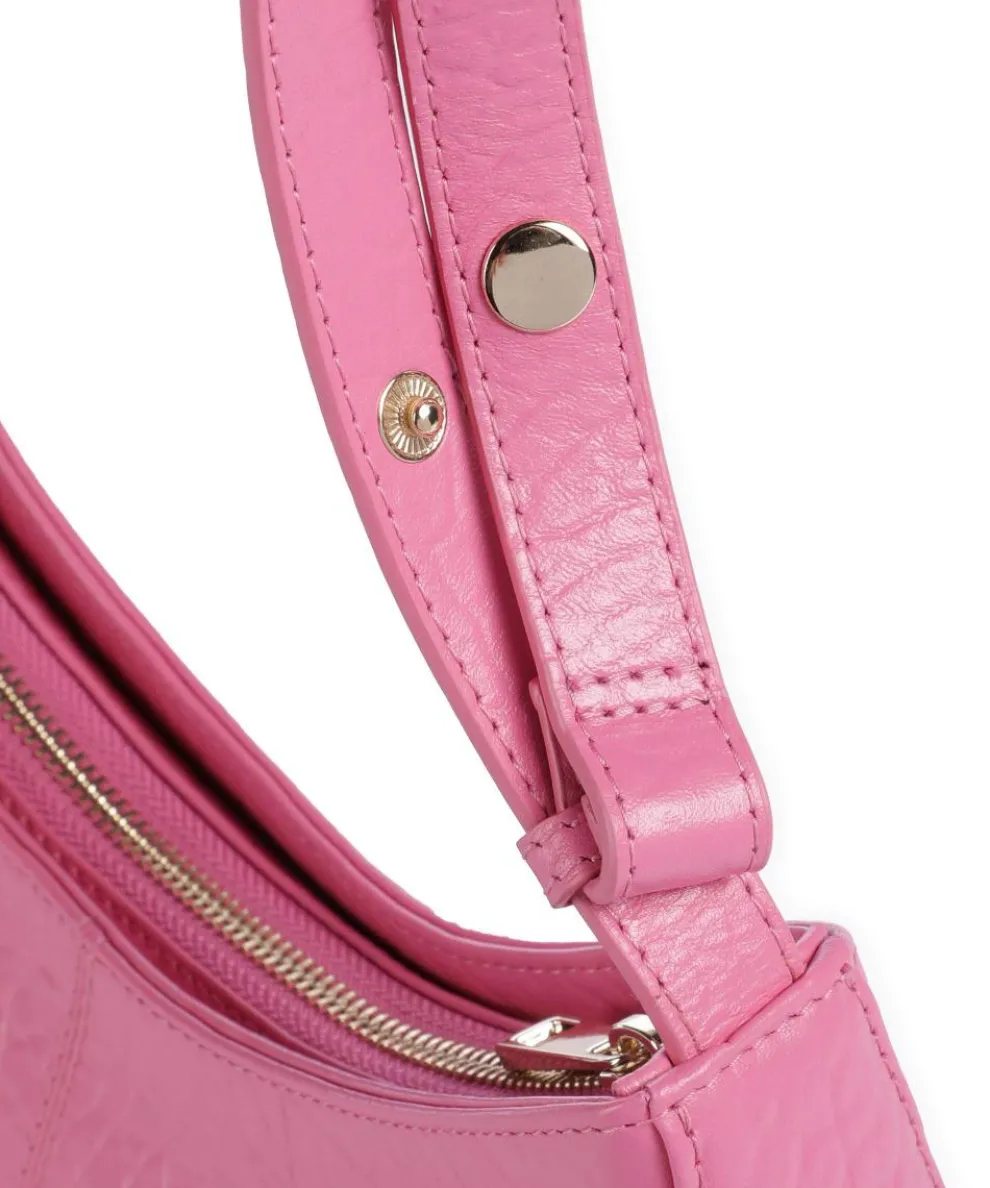 New Zealand Apollo 2 Eyelet Schultertasche geprägtes Leder pink