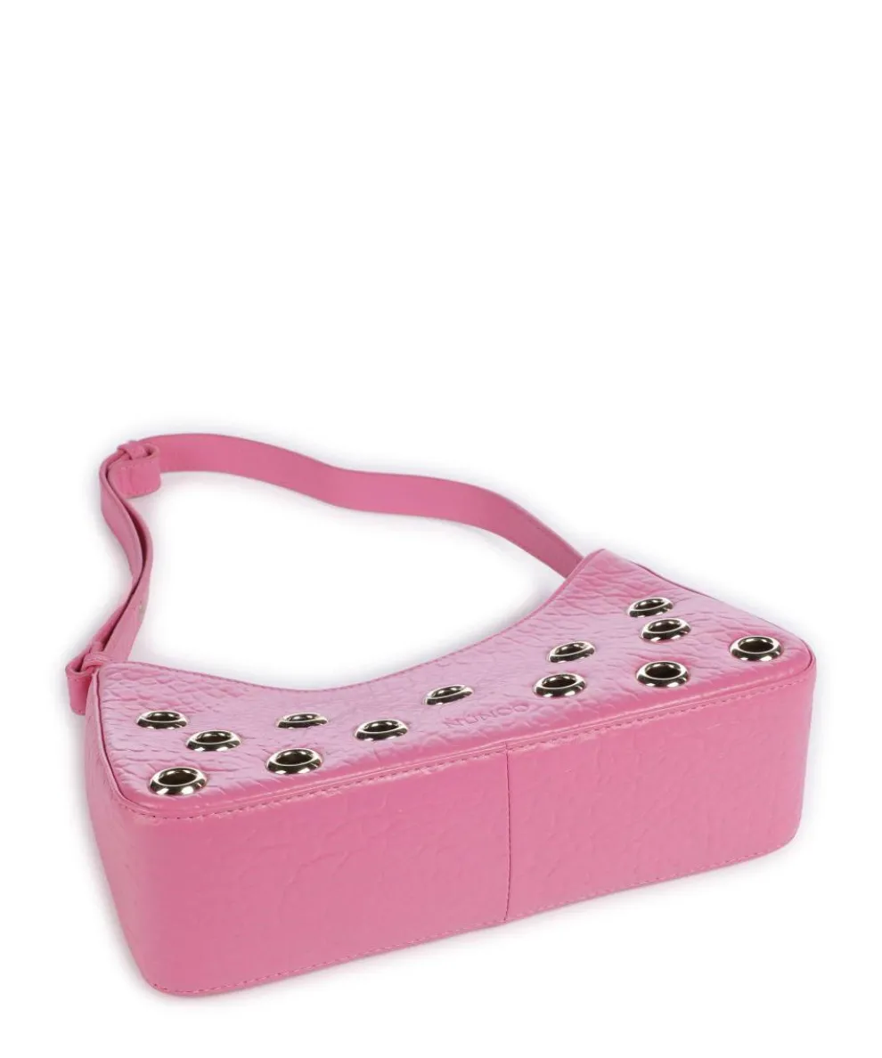 New Zealand Apollo 2 Eyelet Schultertasche geprägtes Leder pink