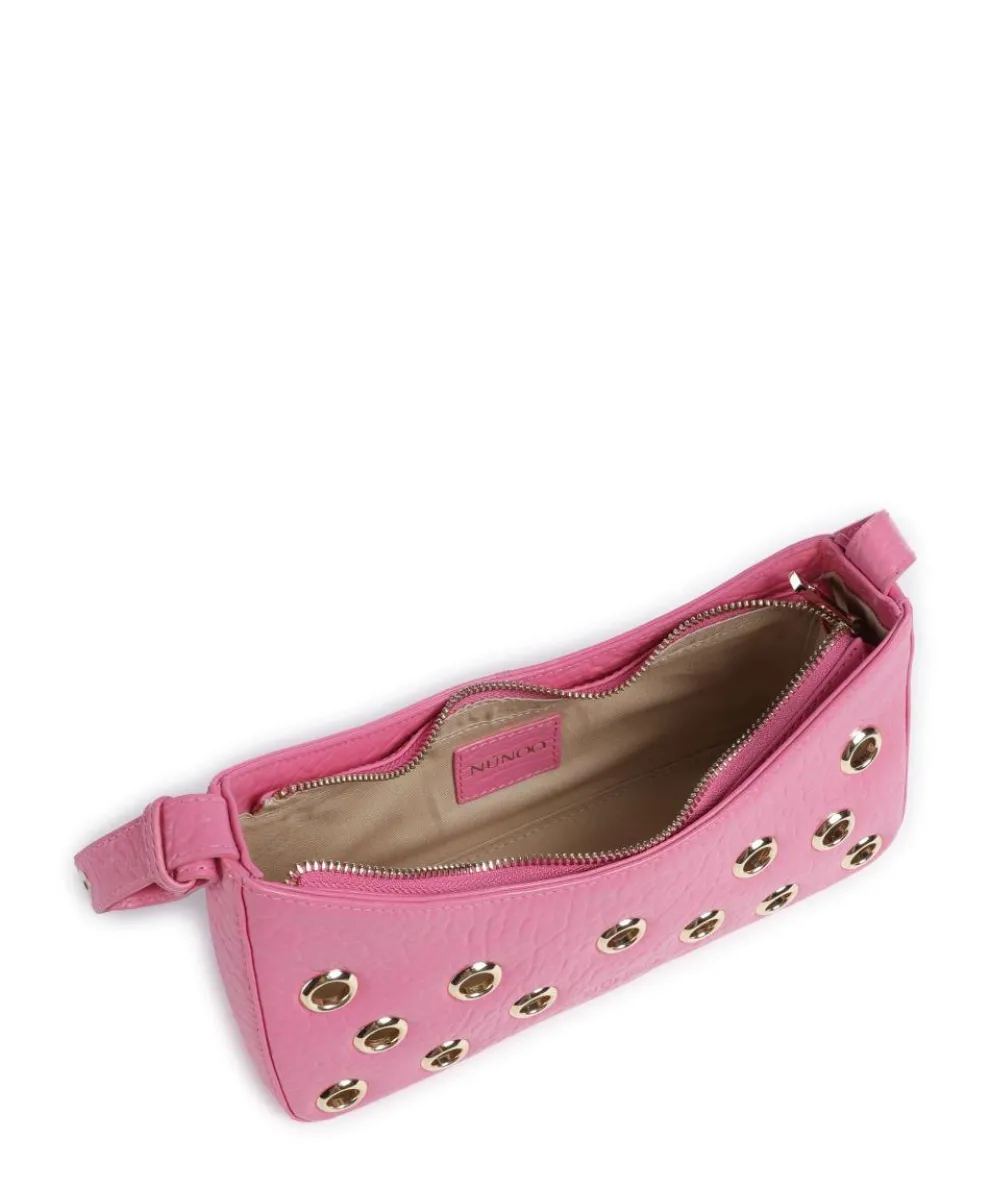 New Zealand Apollo 2 Eyelet Schultertasche geprägtes Leder pink