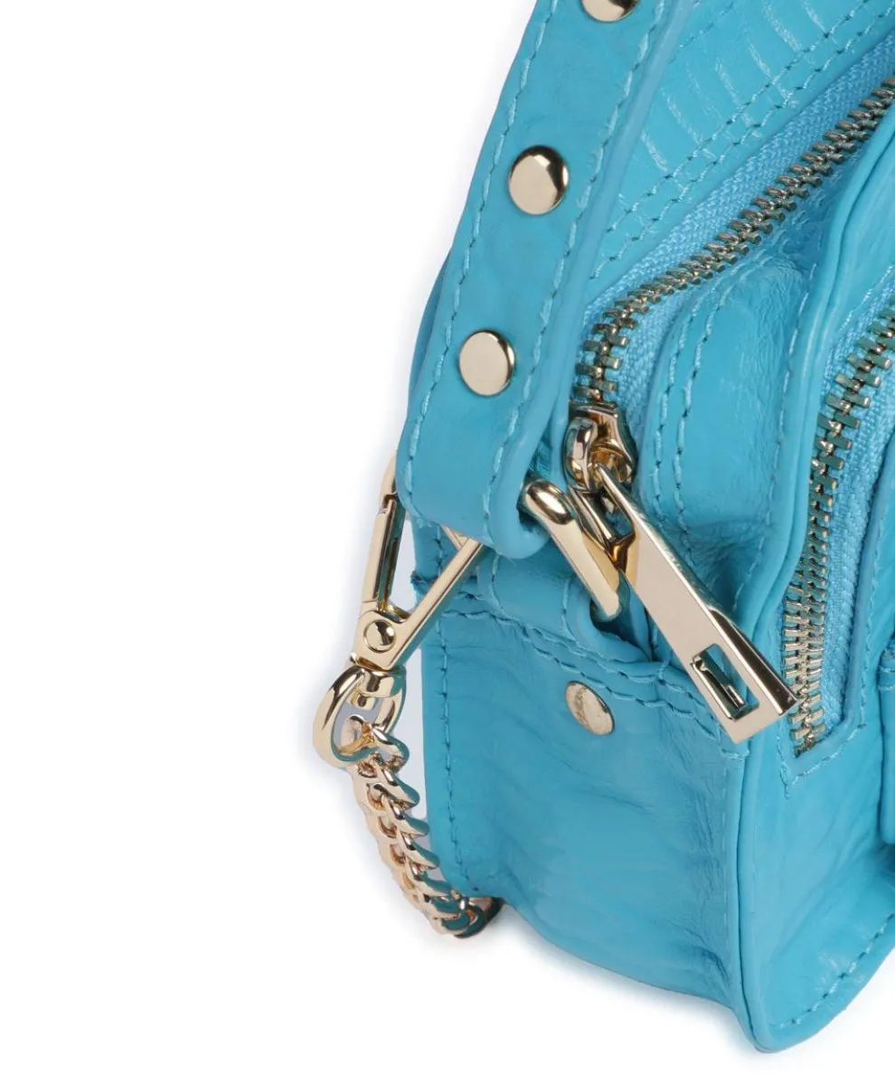 New Zealand Helena Umhängetasche geprägtes Leder blau