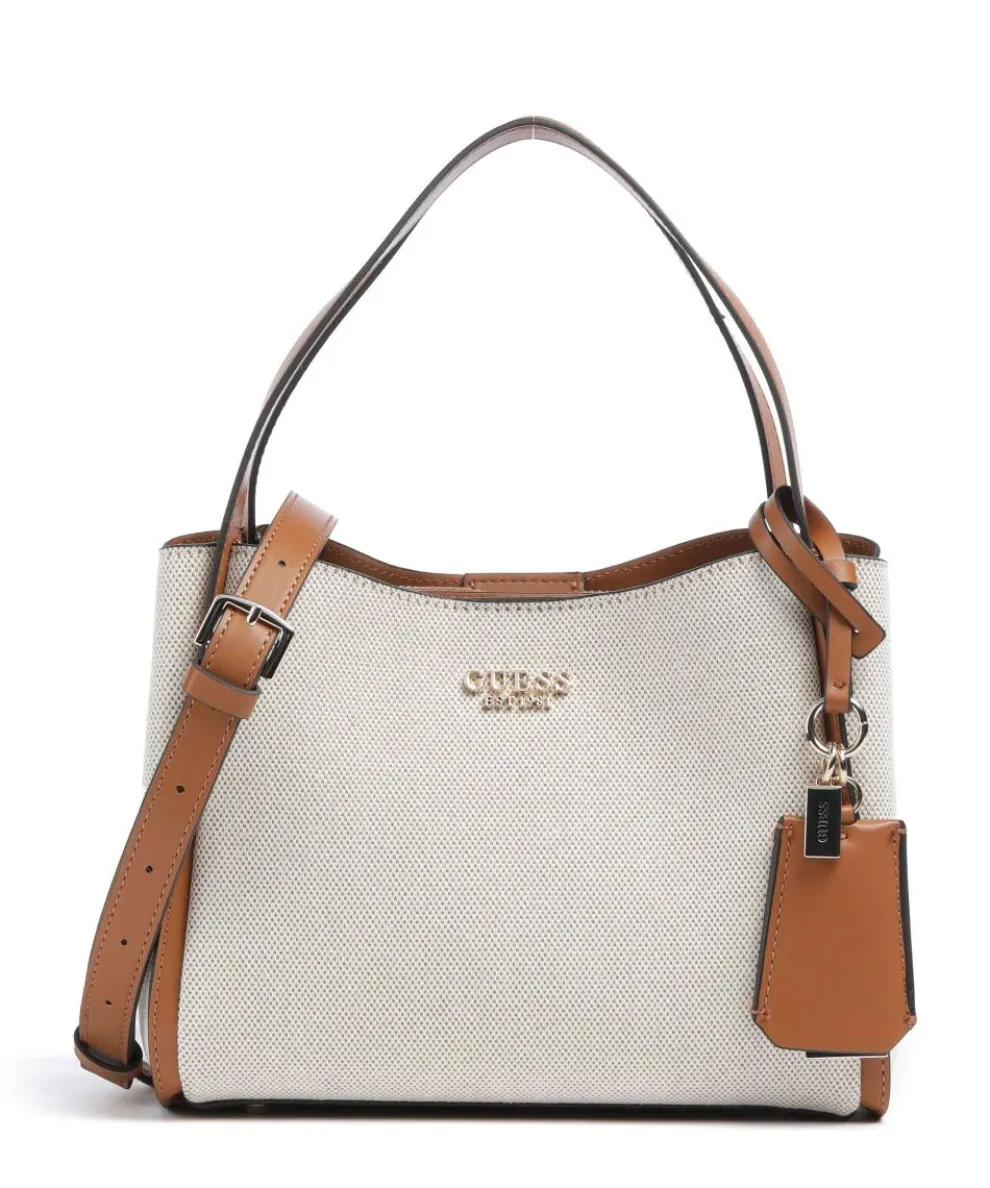 Nicolette Handtasche Textil, Polyurethane elfenbein/braun