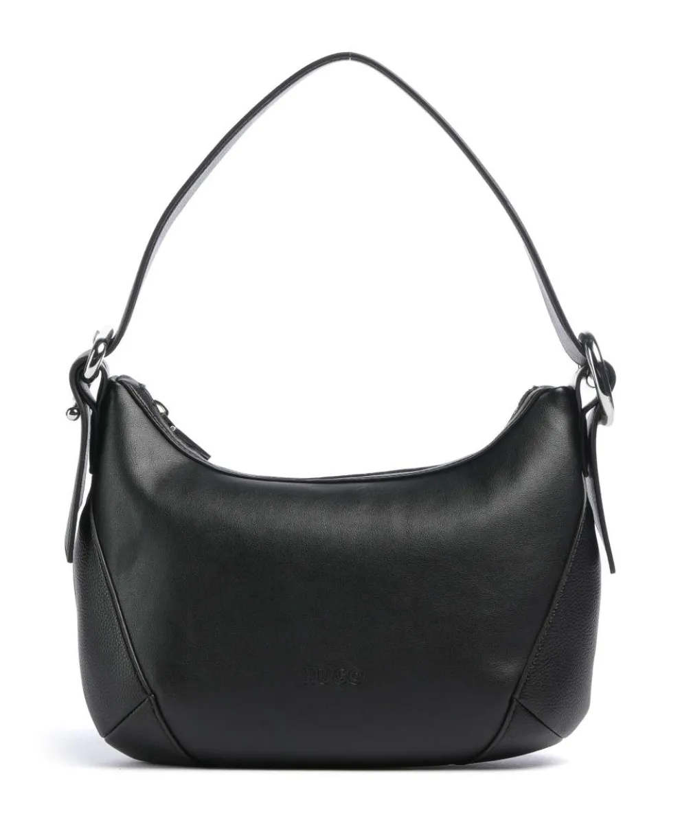 Ninda Beuteltasche Lederimitat schwarz