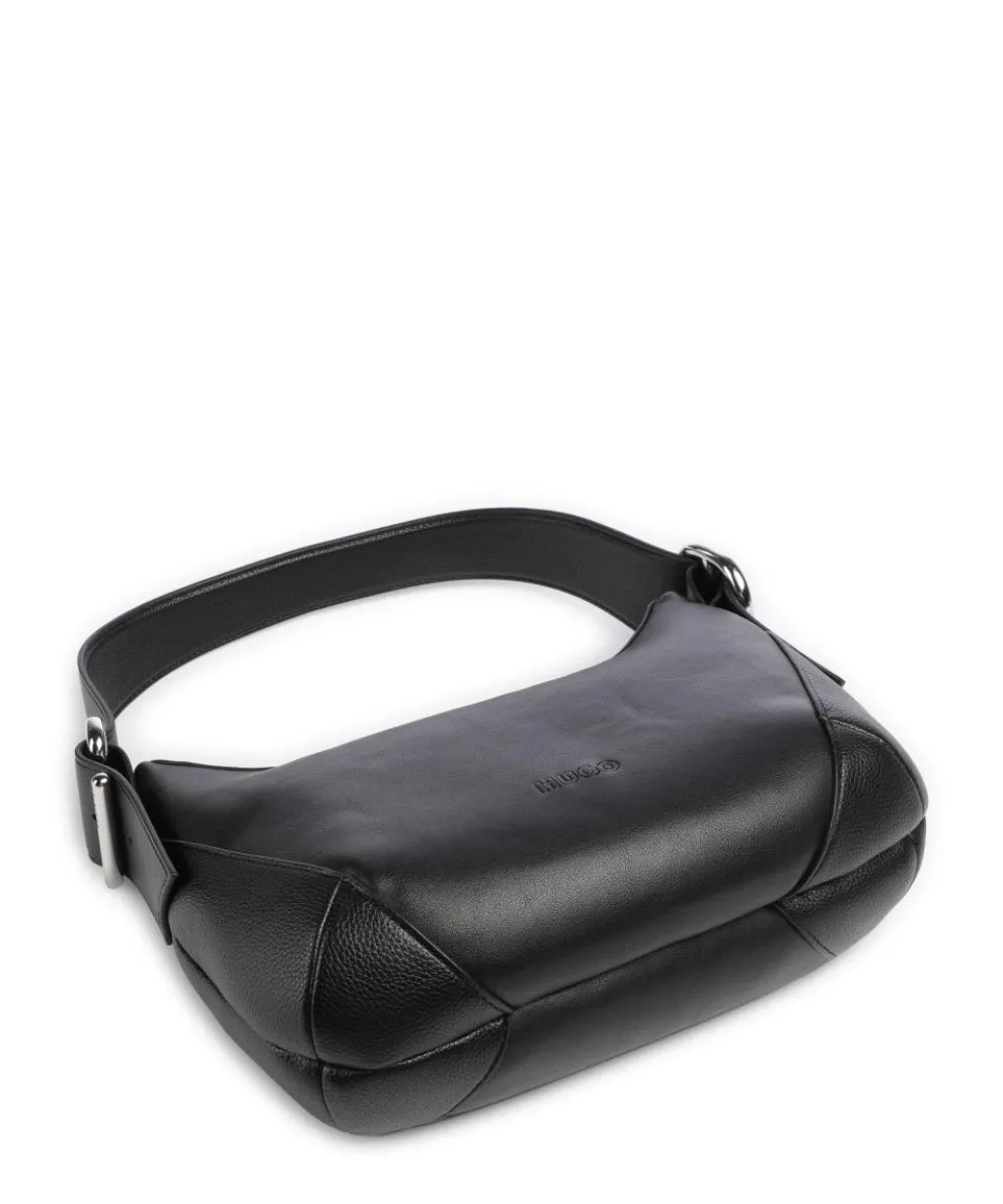 Ninda Beuteltasche Lederimitat schwarz