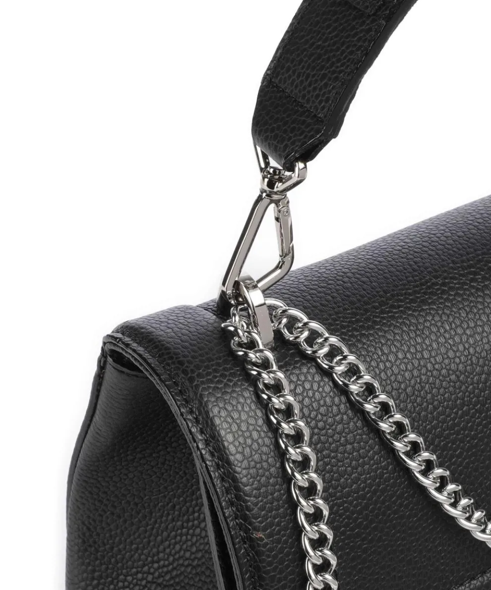 Ninon M Schultertasche genarbtes Rindsleder schwarz