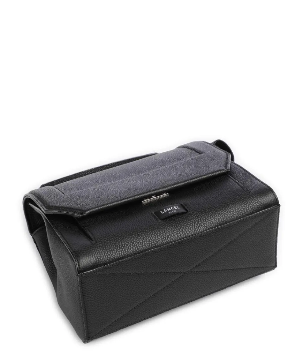 Ninon M Schultertasche genarbtes Rindsleder schwarz